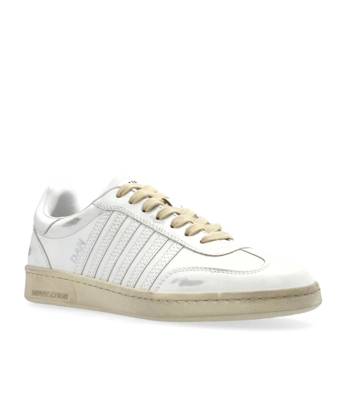 Dsquared2 Lace-up Low-cut Casual Shoes In White