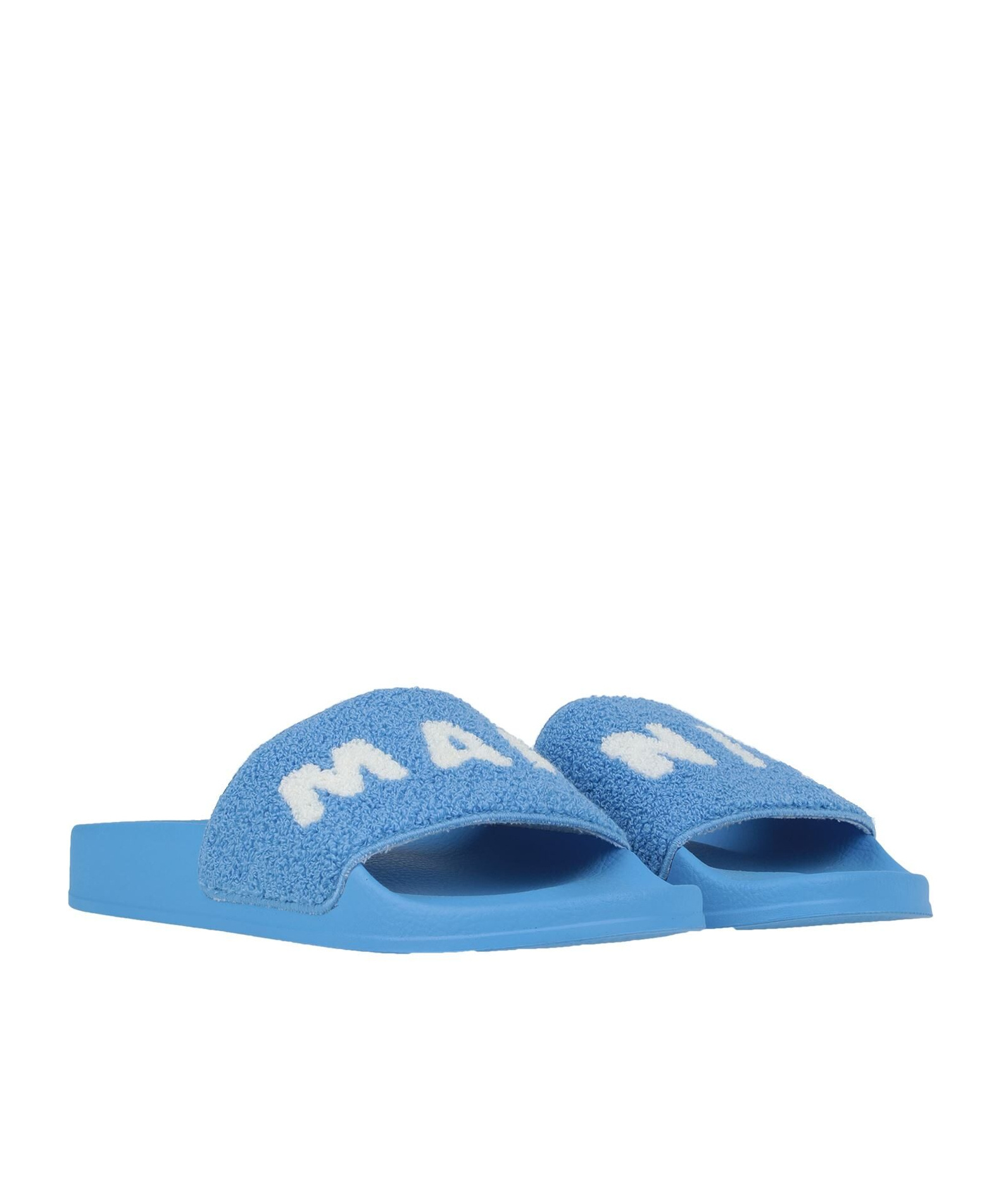 Marni Printed Slides In Blue