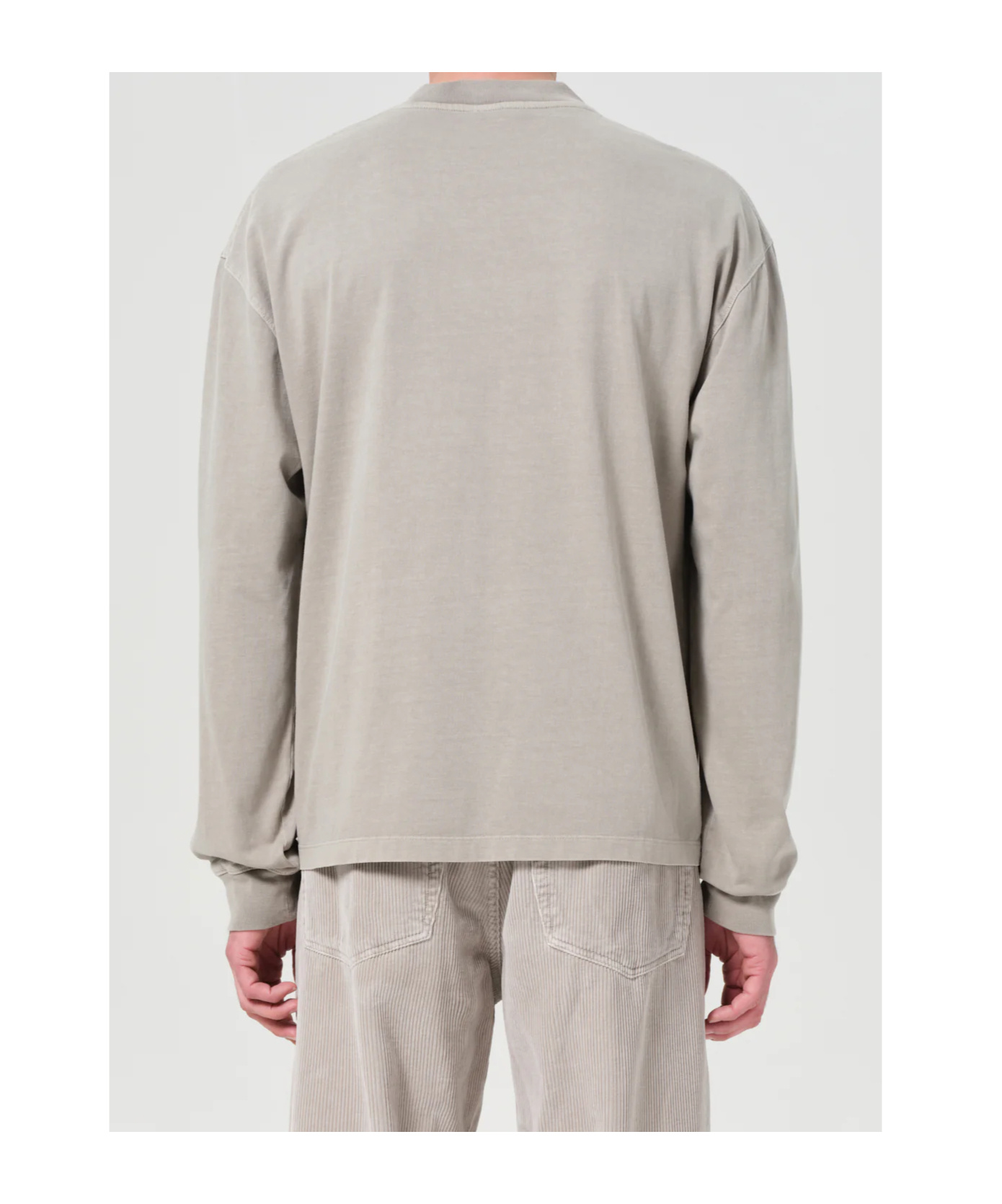Agolde Asha Long-sleeved T-shirt In Brown