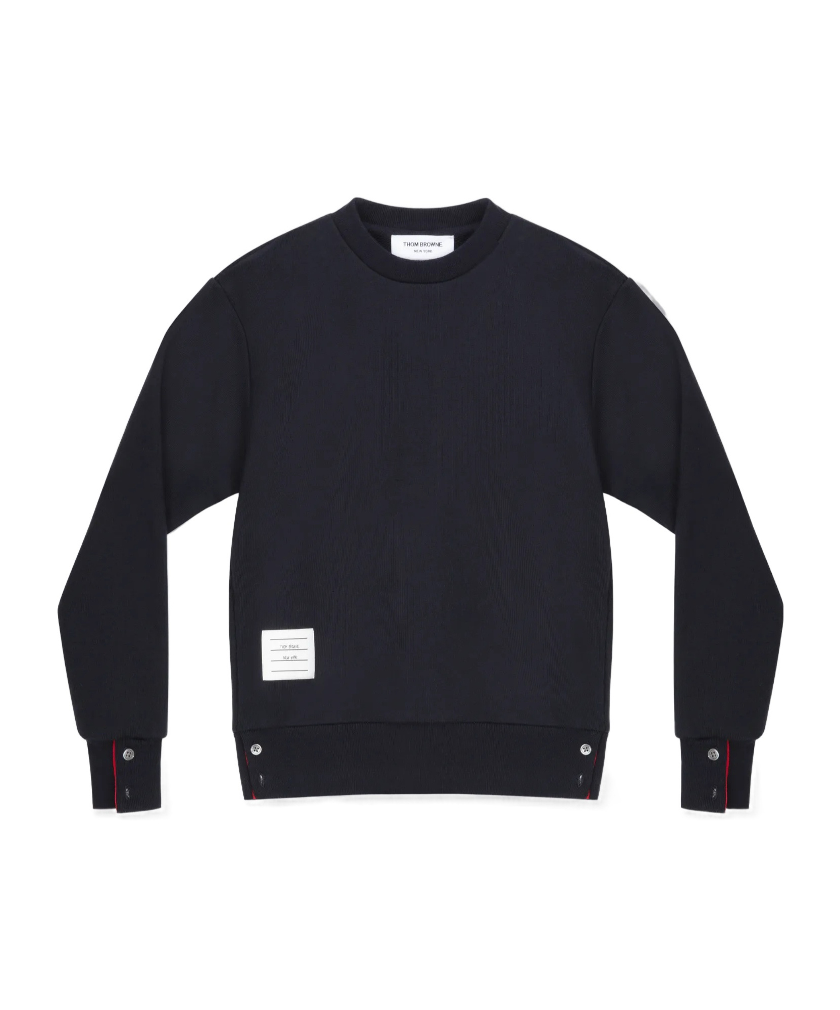 THOM BROWNE THOM BROWNE RWB-STRIPED CREWNECK SWEATSHIRT
