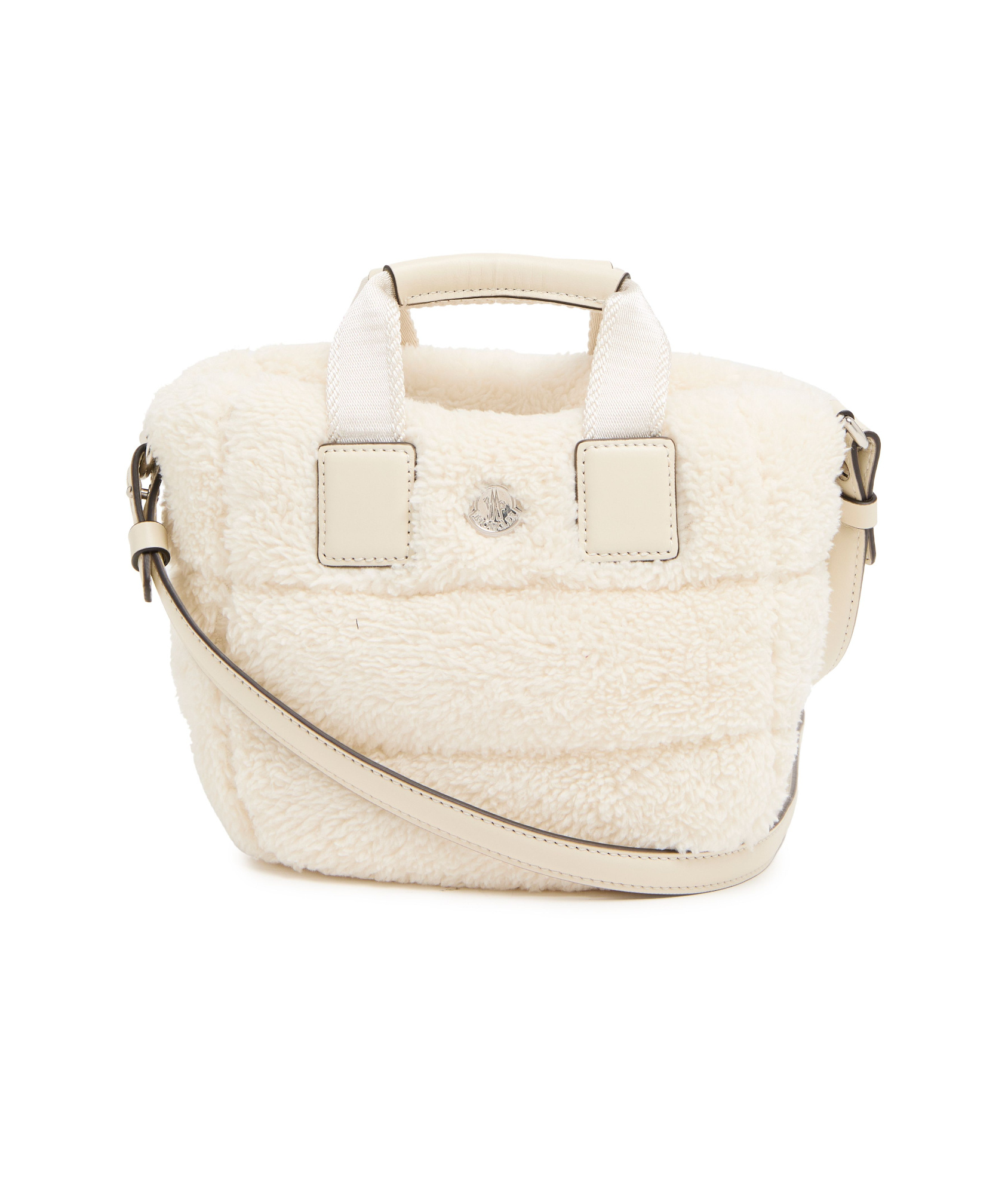 Shop Moncler Caradoc Shoulder Bag In Ivory