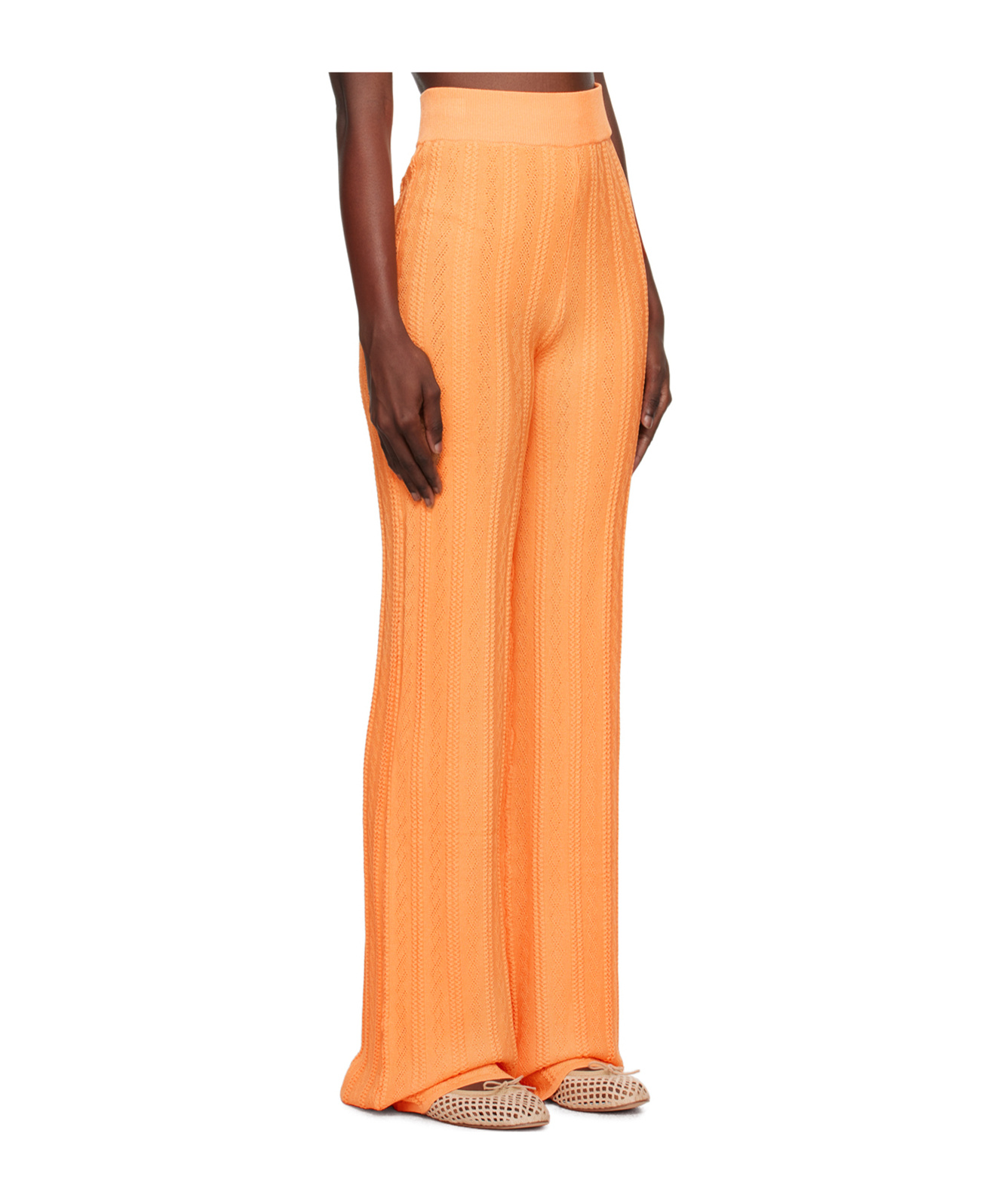 Remain Birger Christensen High-waist Elastic Casual Pants In Orange
