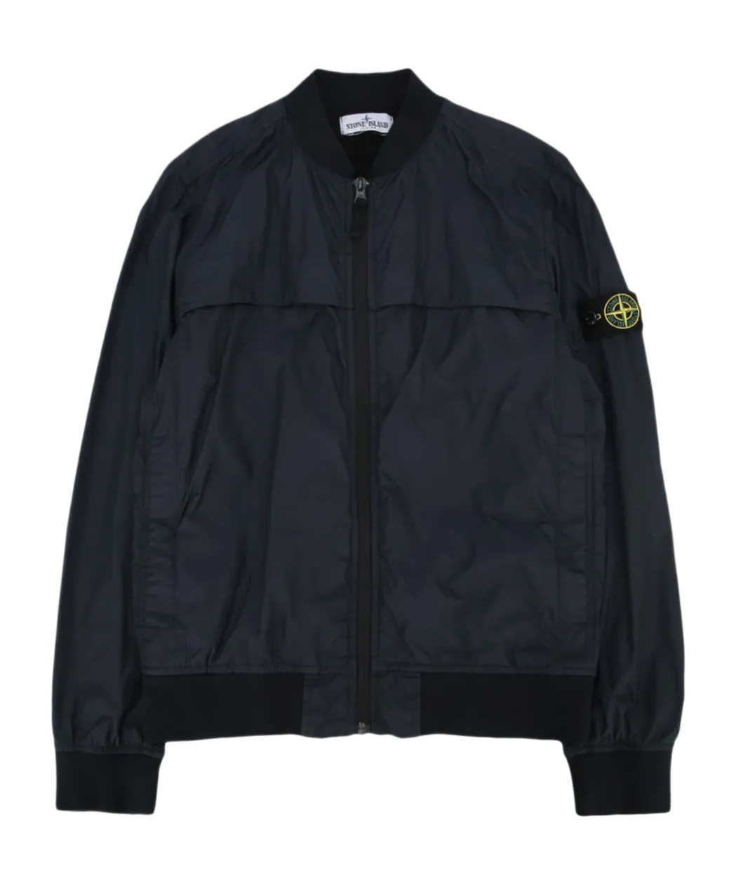 Stone Island Compass-badge Bomber Jacket In Blue
