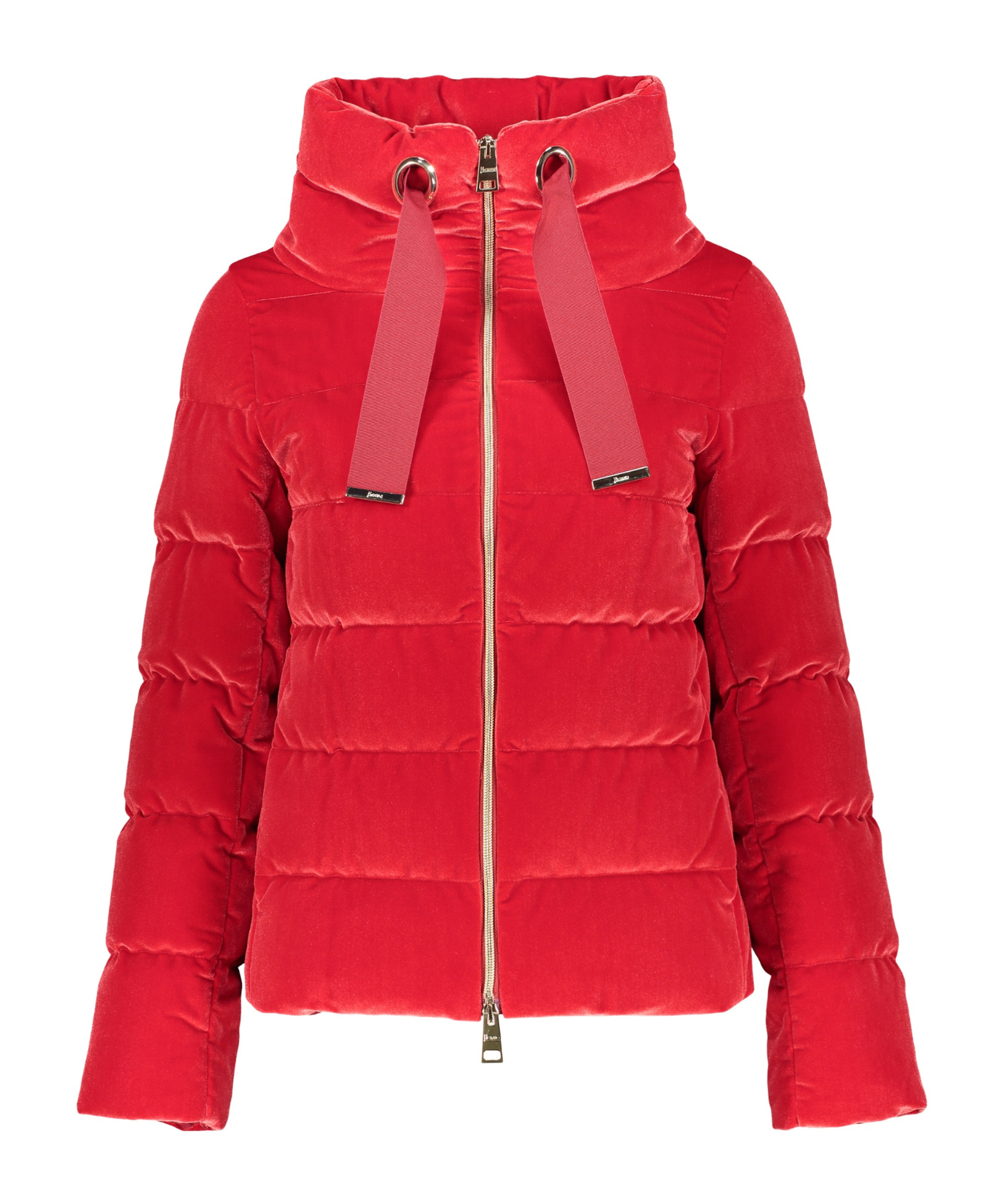 Herno Zipper Down Jacket In Red