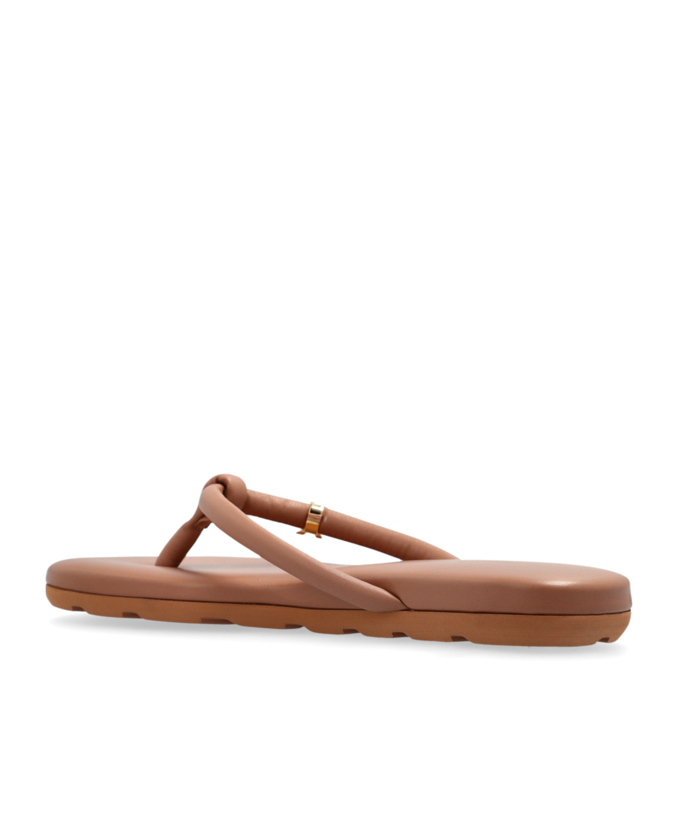 Gianvito Rossi Fiji Nappa Leather Flip-flops In Brown