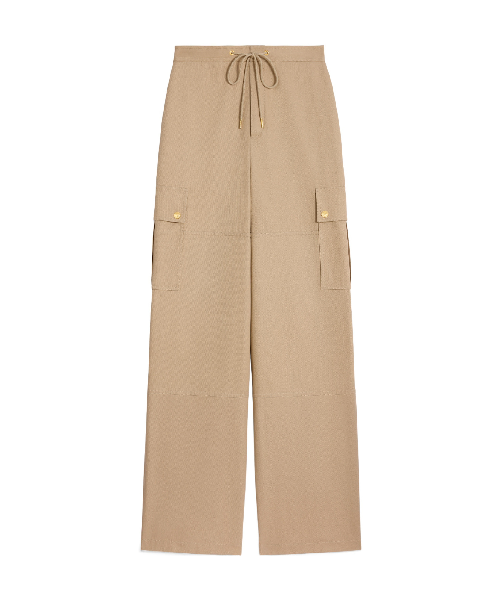 Celine Twill Work Casual Pants In Nude
