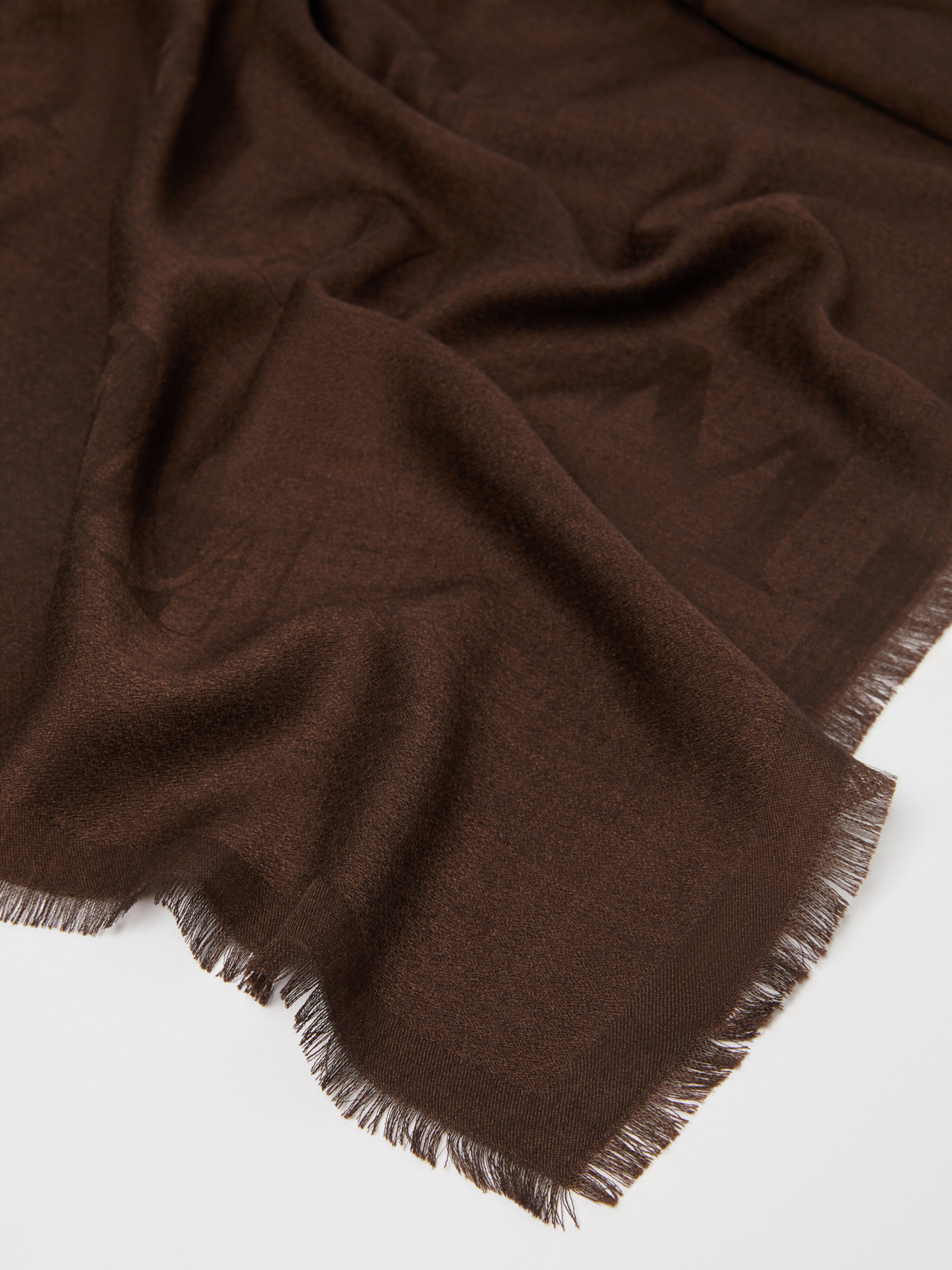 Max Mara Frayed-edge Scarf In Black