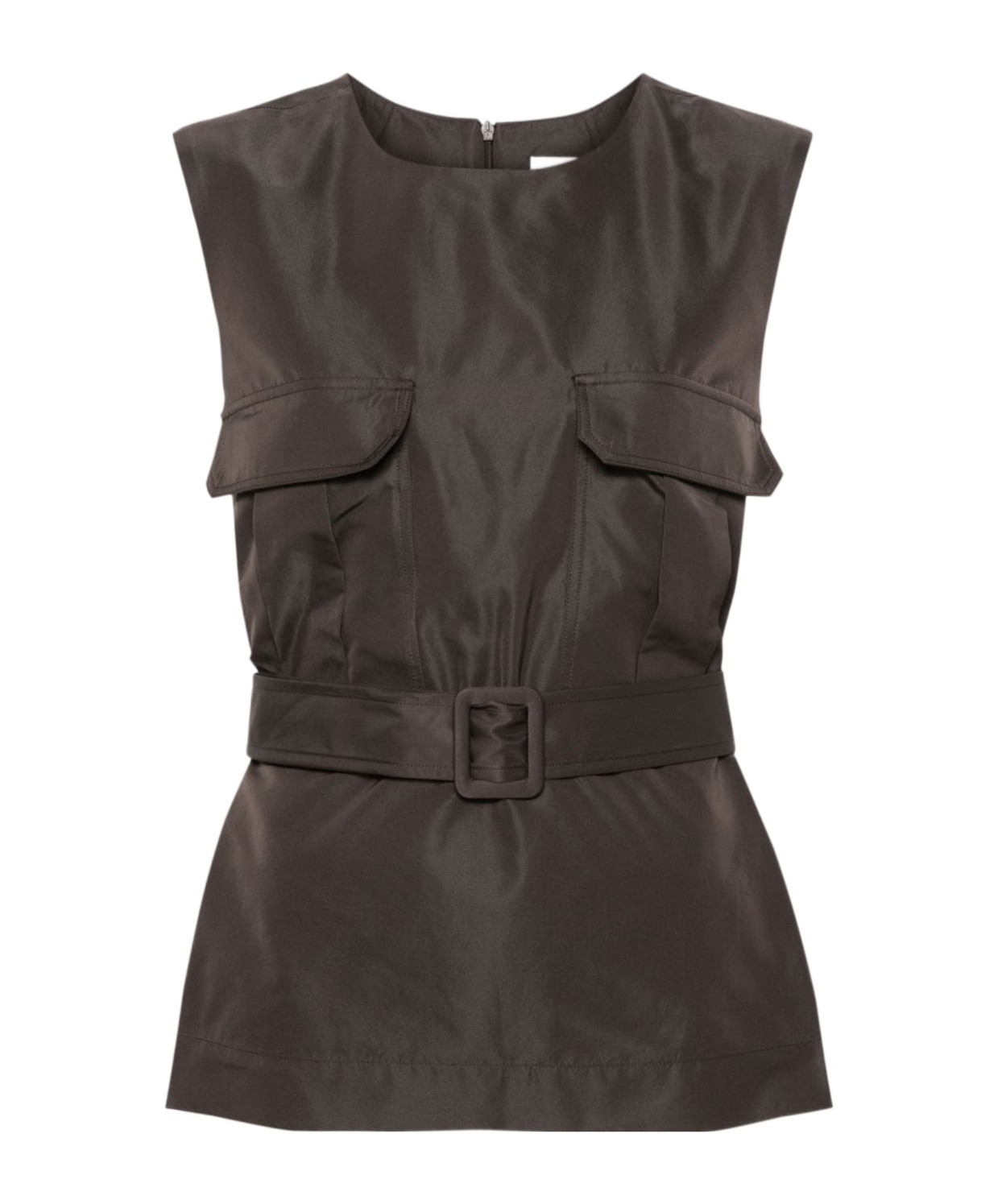 P.a.r.o.s.h Sleeveless Belted Top