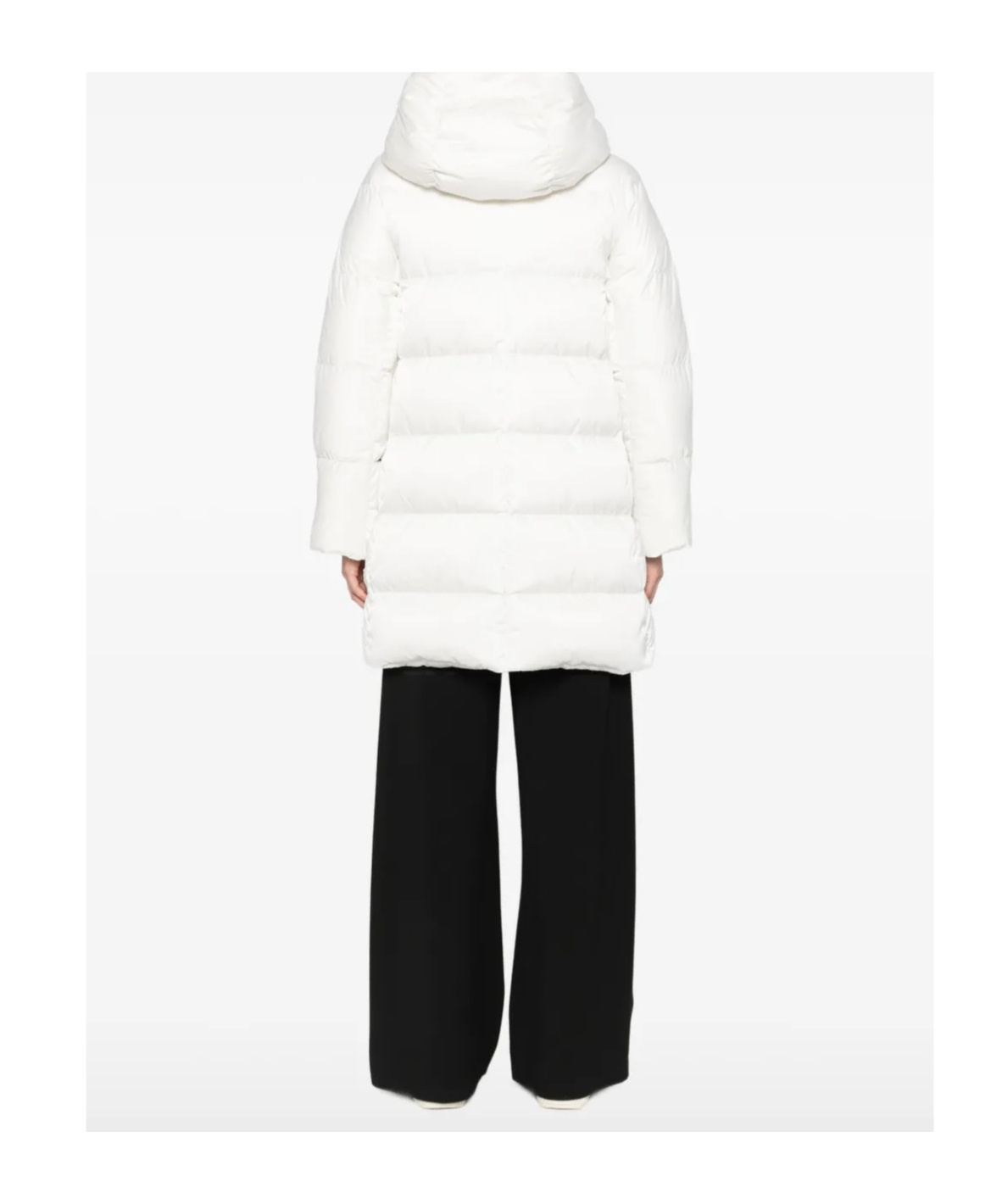 Herno Hooded Puffer Jacket In White