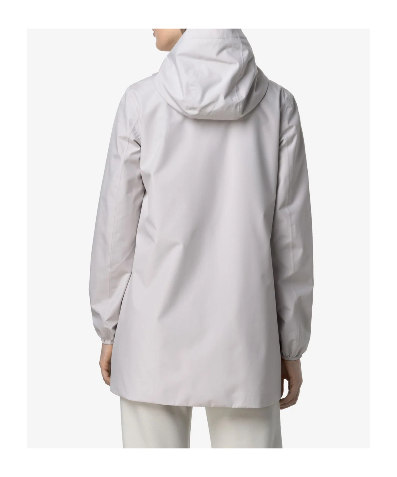 K-way Hooded Casual Jacket In White