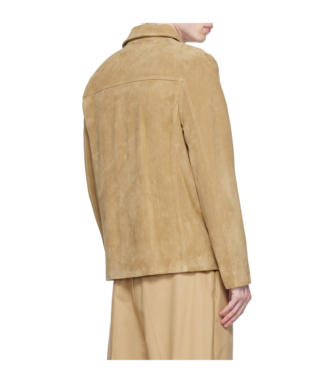 Nili Lotan Button Long Sleeve Leather Jacket