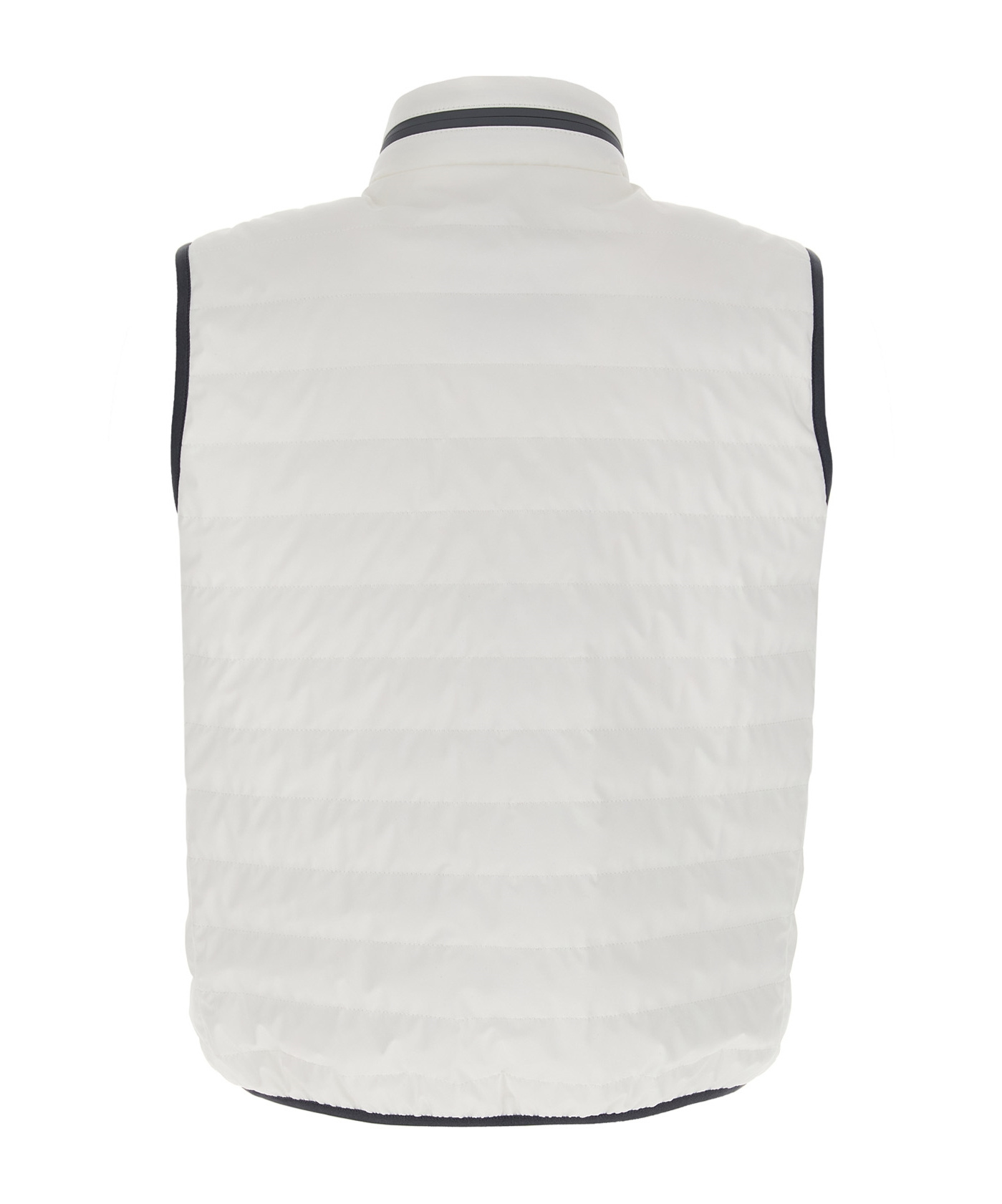 Brunello Cucinelli Water-repellent Waistcoat With Goose Down In White