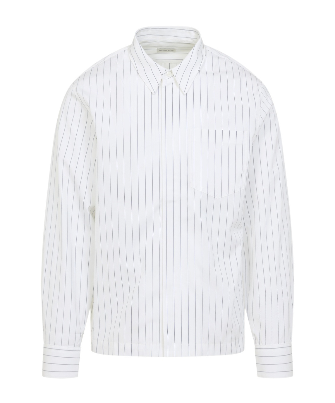 Dries Van Noten Corran Shirt With Back Yoke And Front Pocket In White