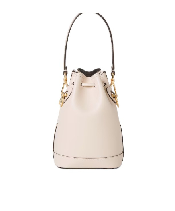 Fendi Mon Tresor Camelia Leather Mini-bag In Brown