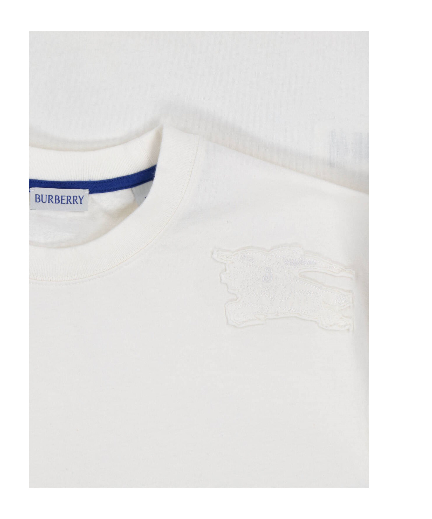 Burberry Tempah T-shirt With Embroidered Ekd In White