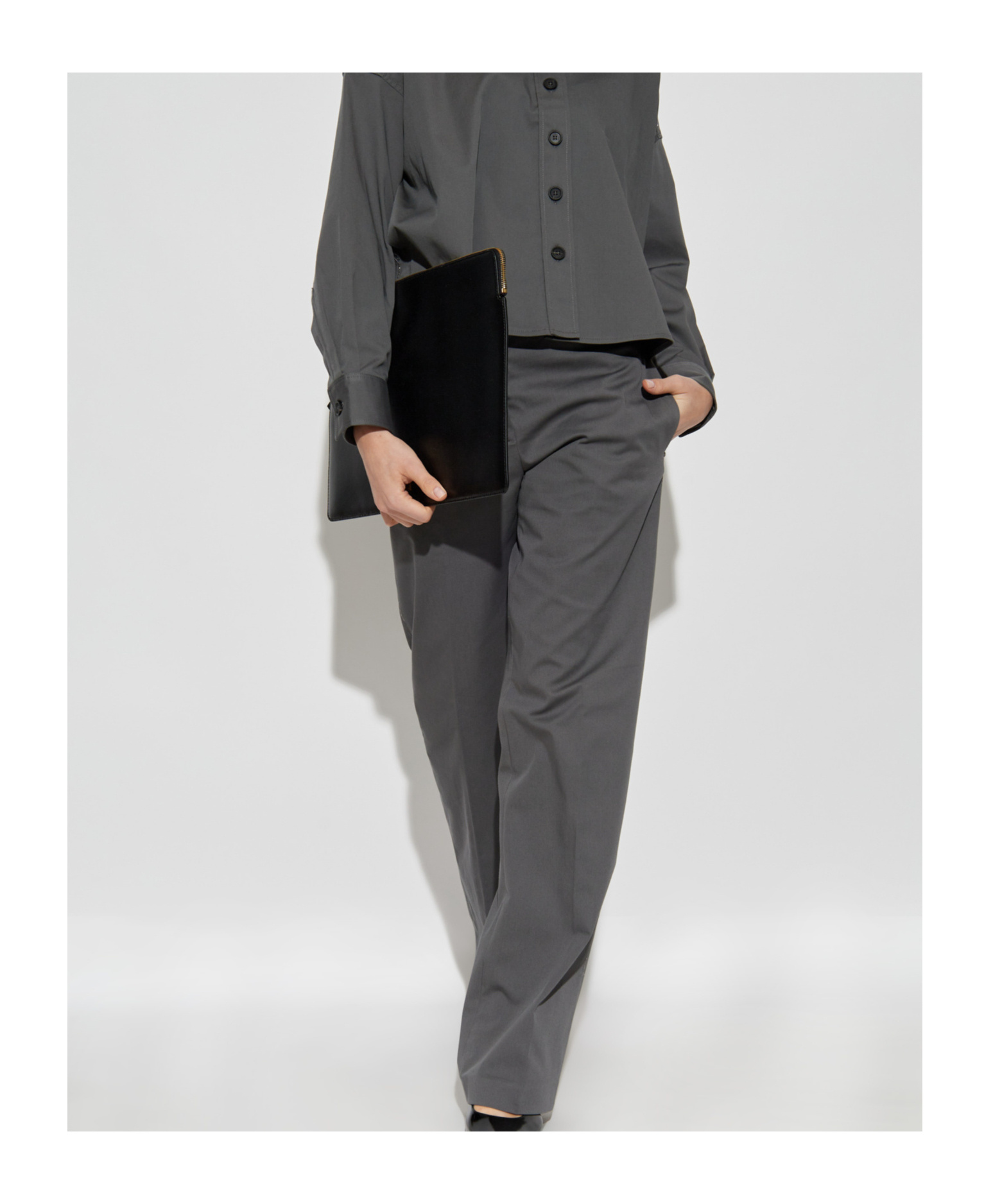 Fabiana Filippi Straight-leg Trousers In Black