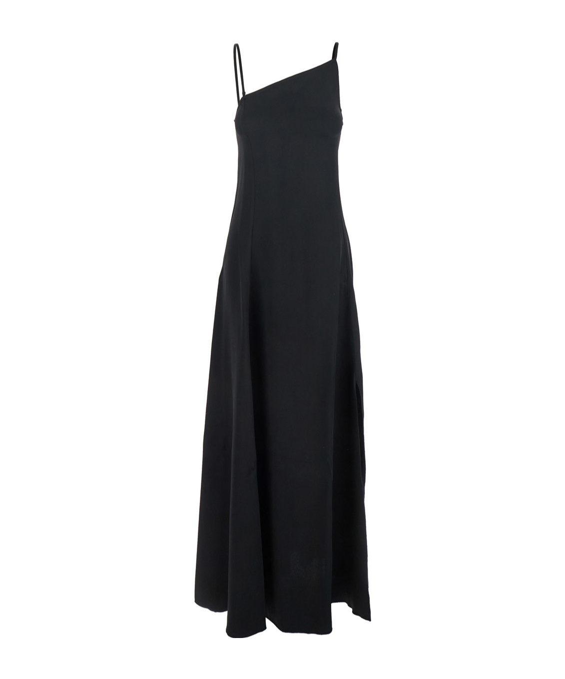FORTE FORTE DRESS WITH ASYMMETRIC NECKLINE