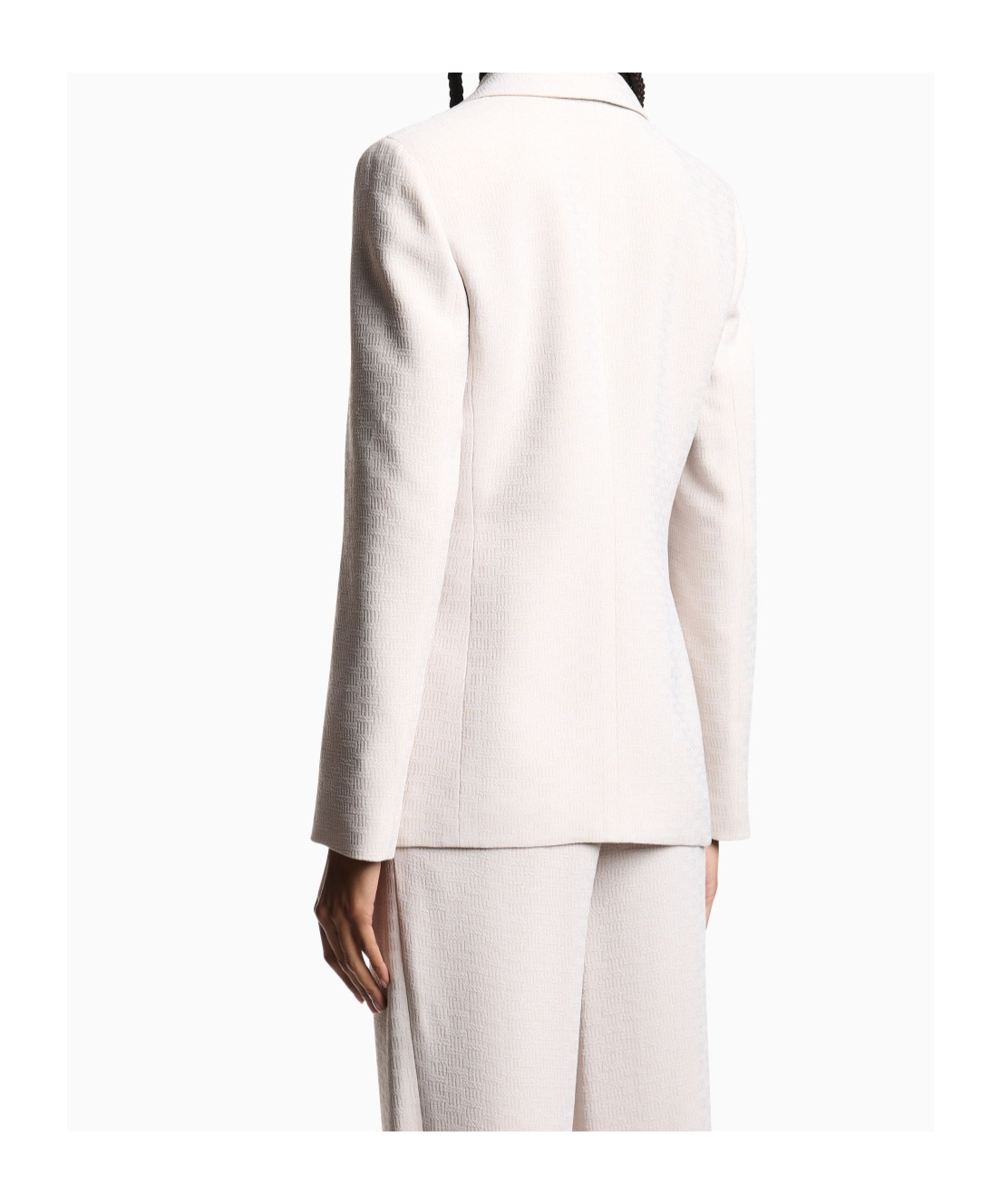 Emporio Armani Long-sleeved Suit Jacket In Neutral