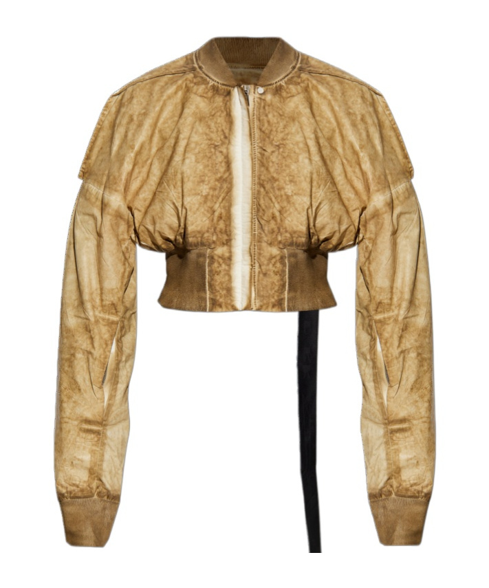 Rick Owens Drkshdw Collage Cropped Jacket In Nude