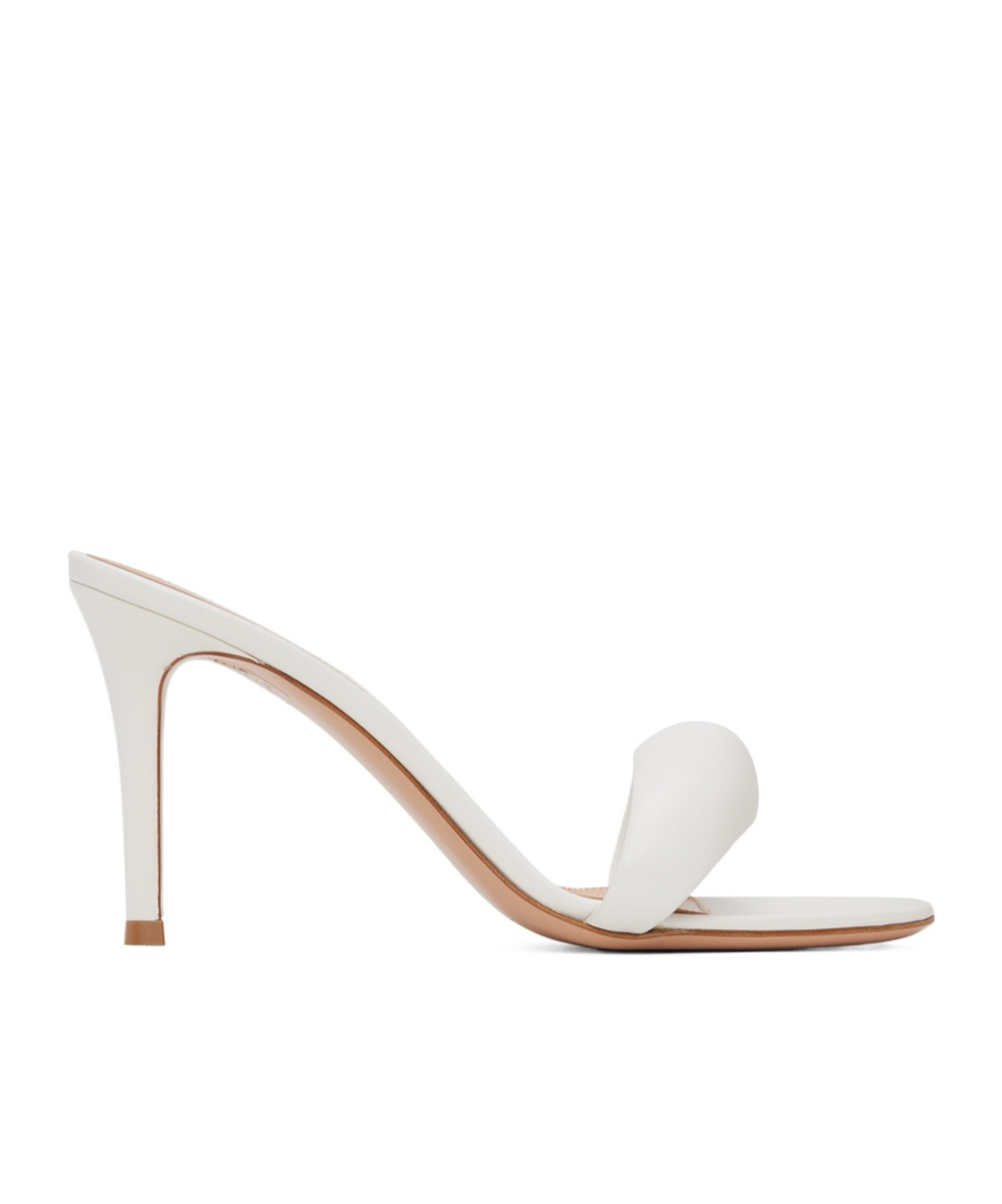 GIANVITO ROSSI OPEN-TOED ROUND HEAD HIGH-HEELED SANDALS