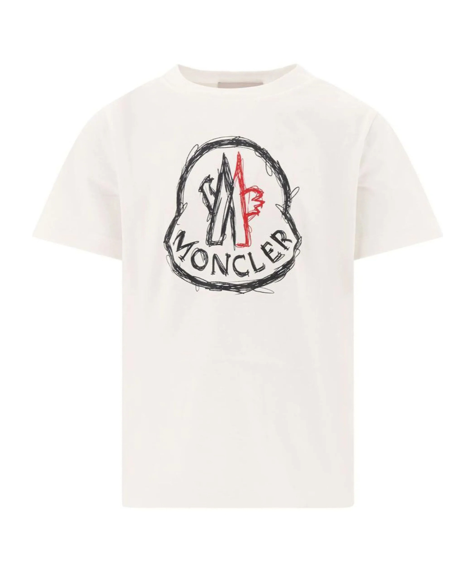 Moncler Doodle-logo T-shirt In White