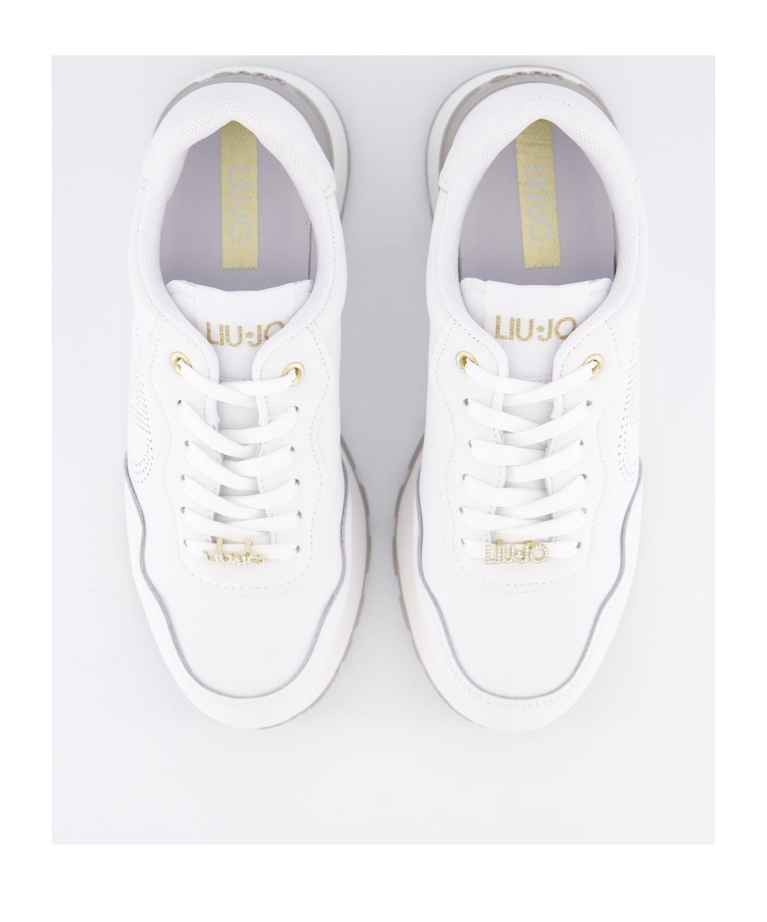 Liu •jo Round-head Sneakers In White