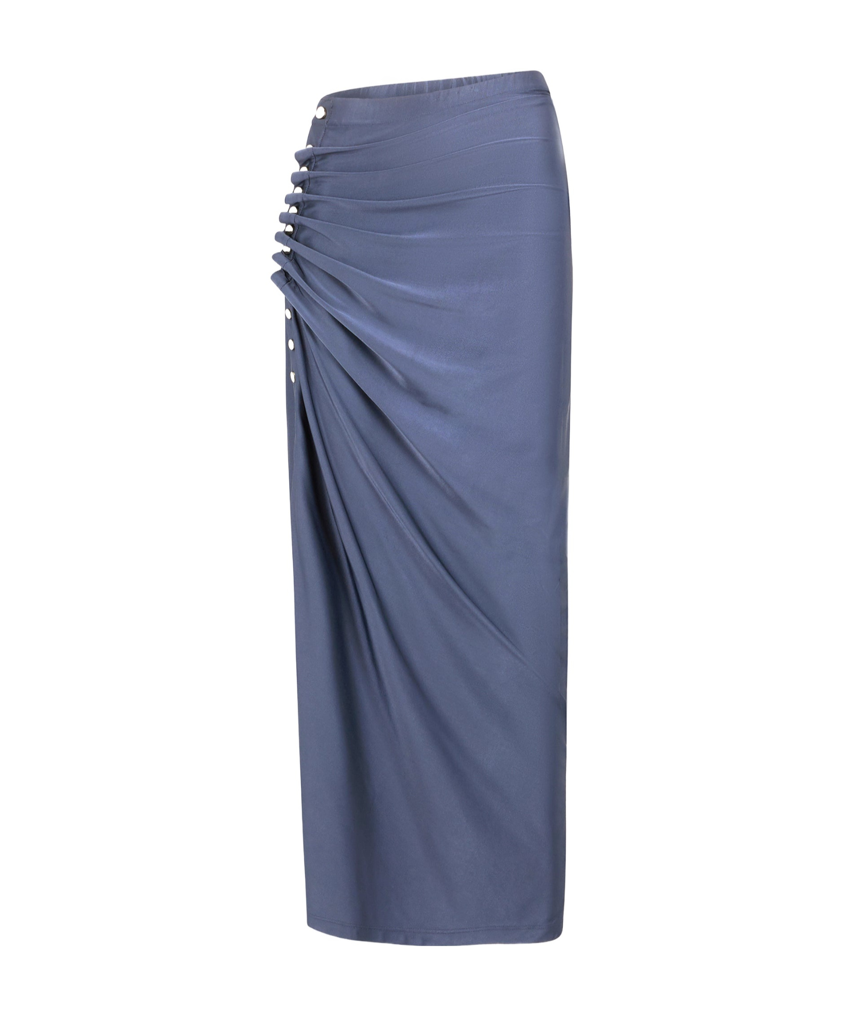 Rabanne Draped-detail Skirt In Blue