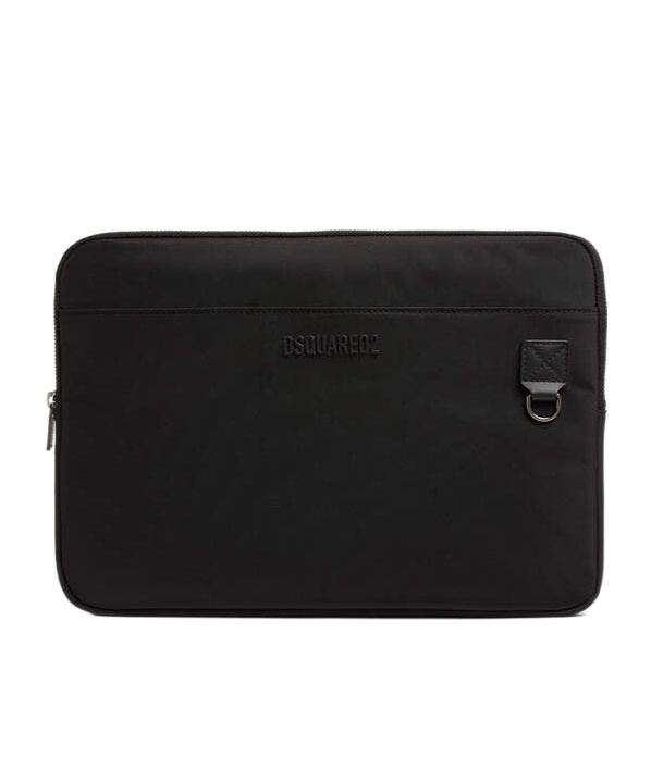 Dsquared2 Logo-lettering Laptop Case In Black