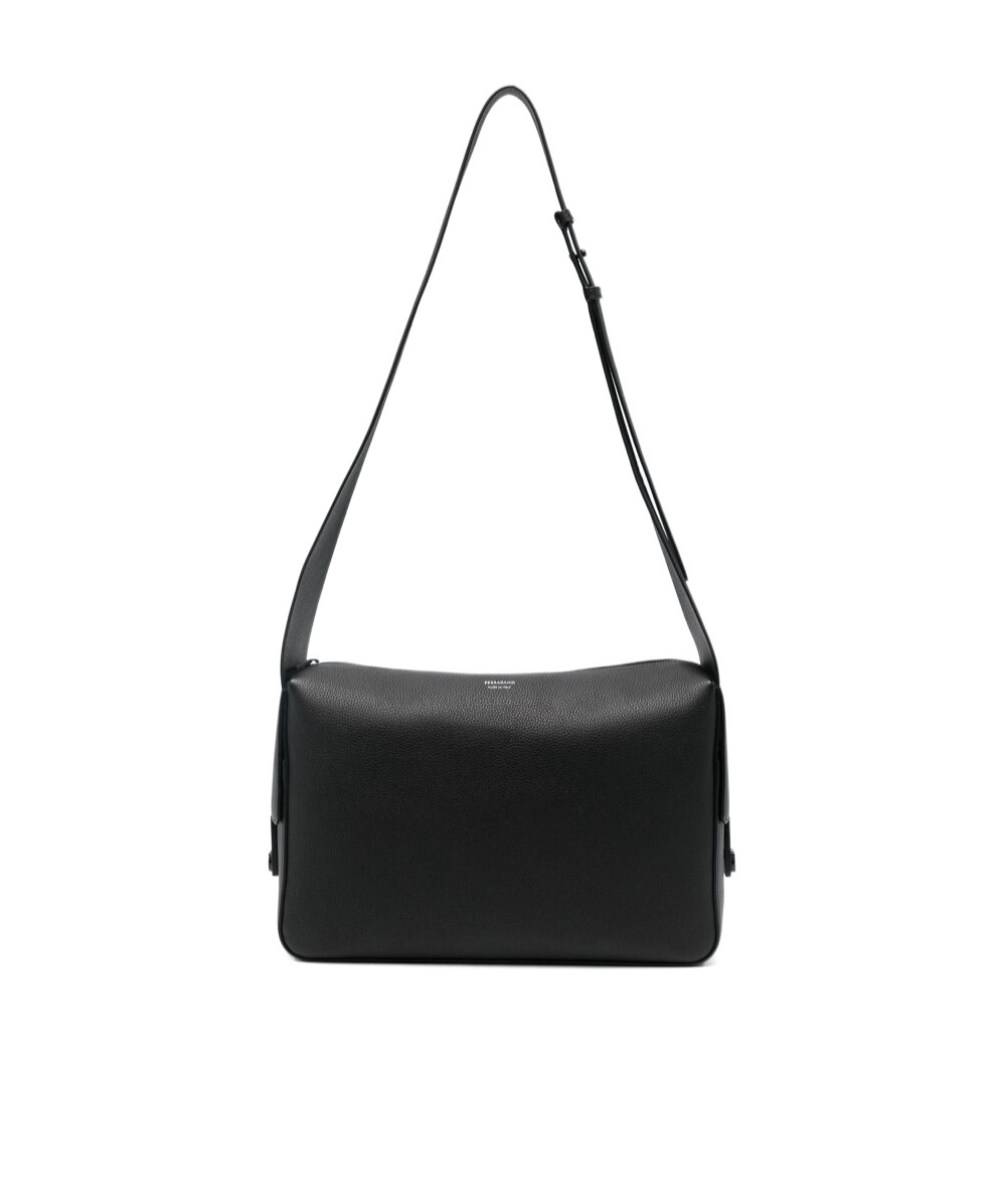 FERRAGAMO ZIPPERED SHOULDER BAG