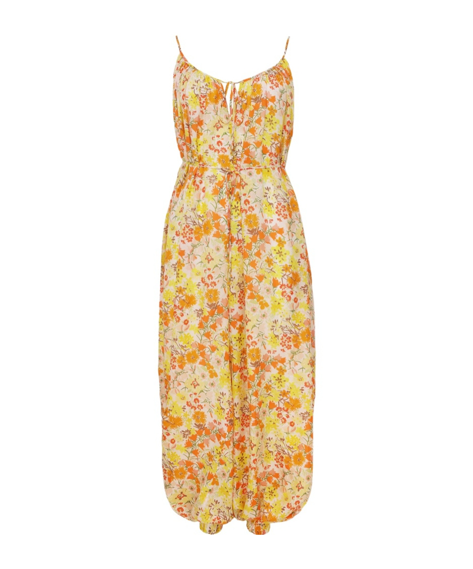 Zimmermann Solstice Jumpsuit In Neon Floral Lemon