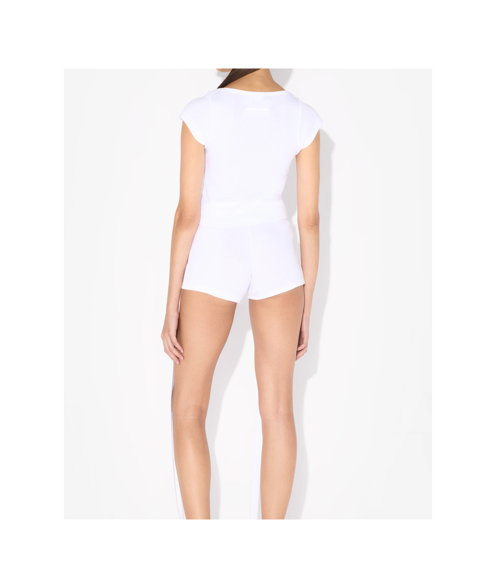 Shop Jean Paul Gaultier Logo-patch T-shirt In White
