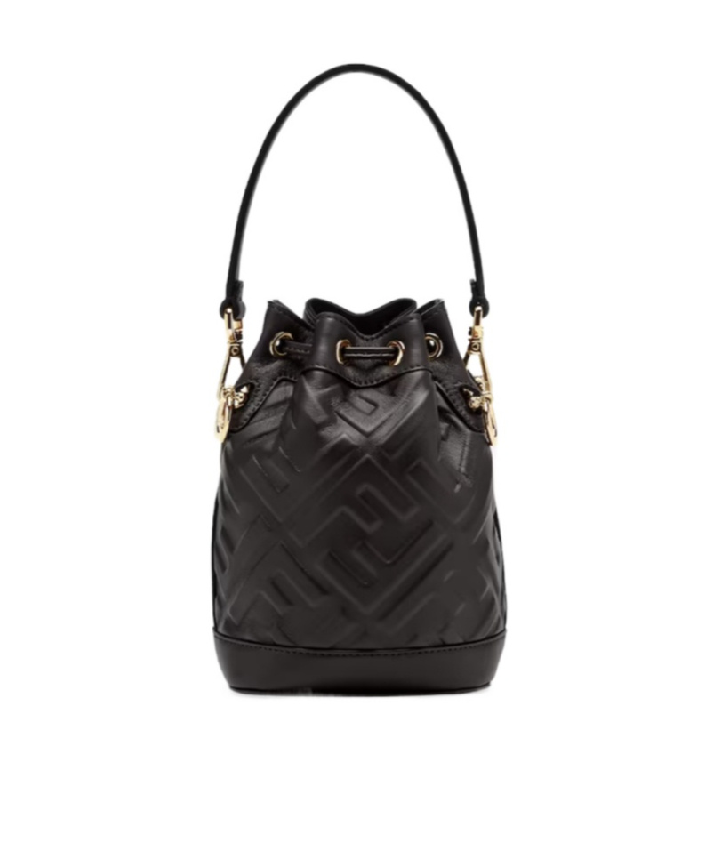 Fendi Small Mon Tresor Bucket Bag In Black