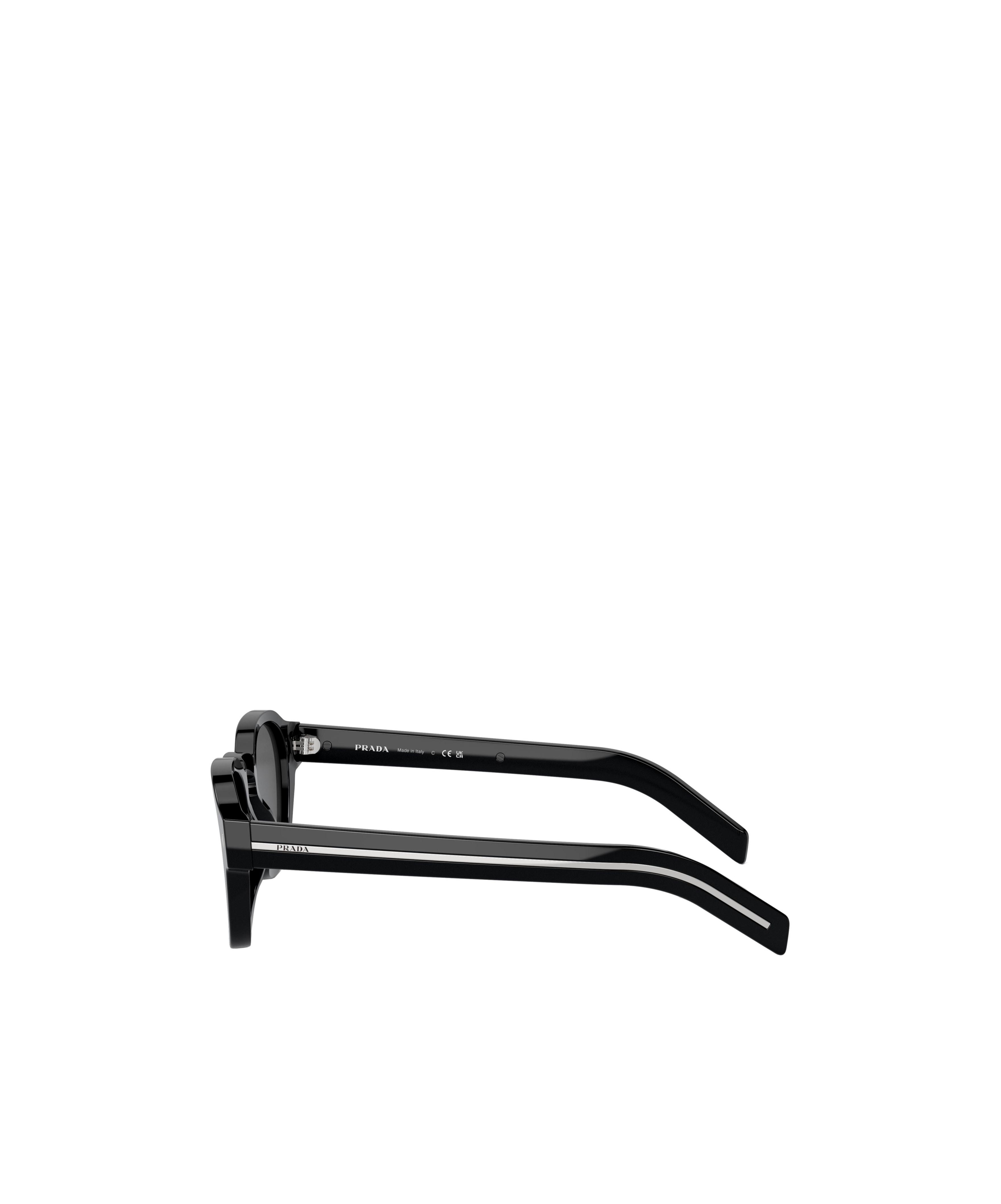 Prada Pra16s 16k731 Nero Sunglasses In Gray