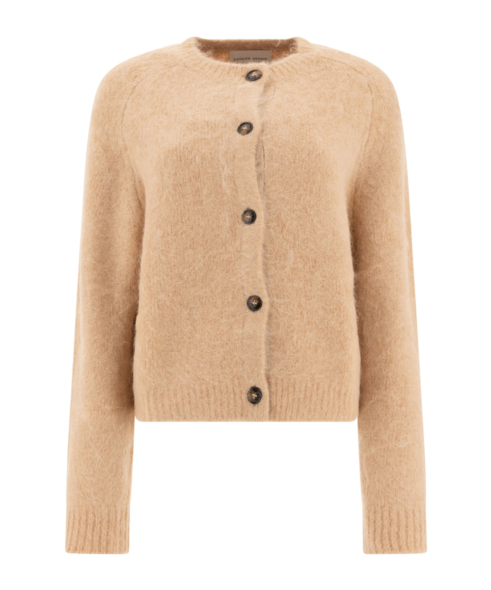 Loulou Studio "arsen" Crew Neck Cardigan