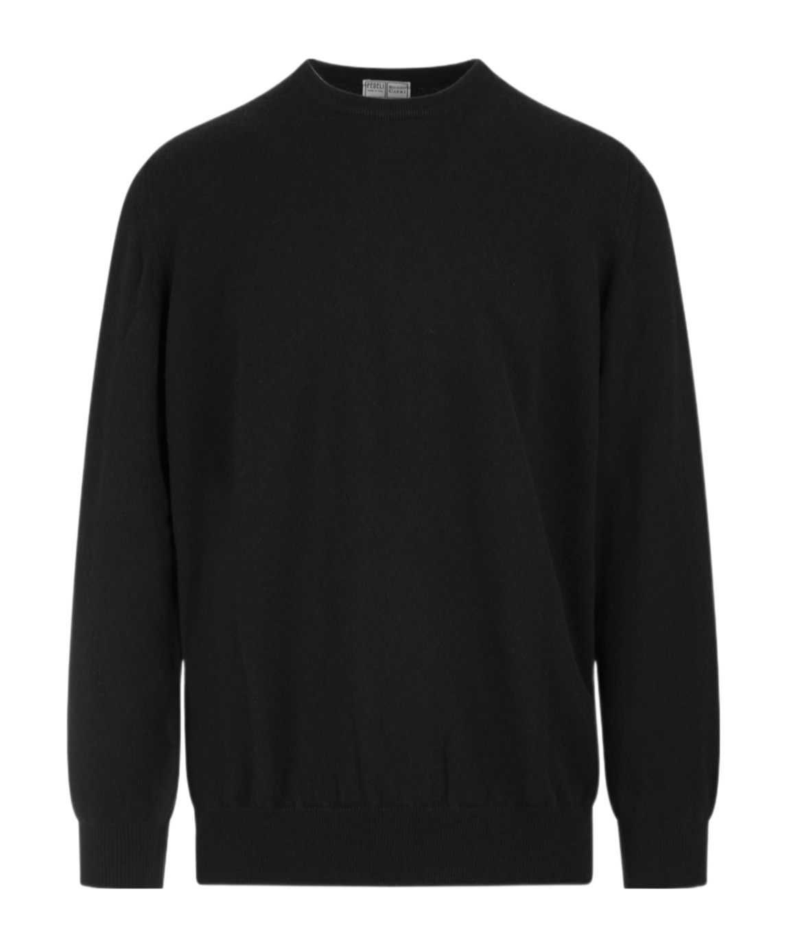 Fedeli Long-sleeved Sweater In Black