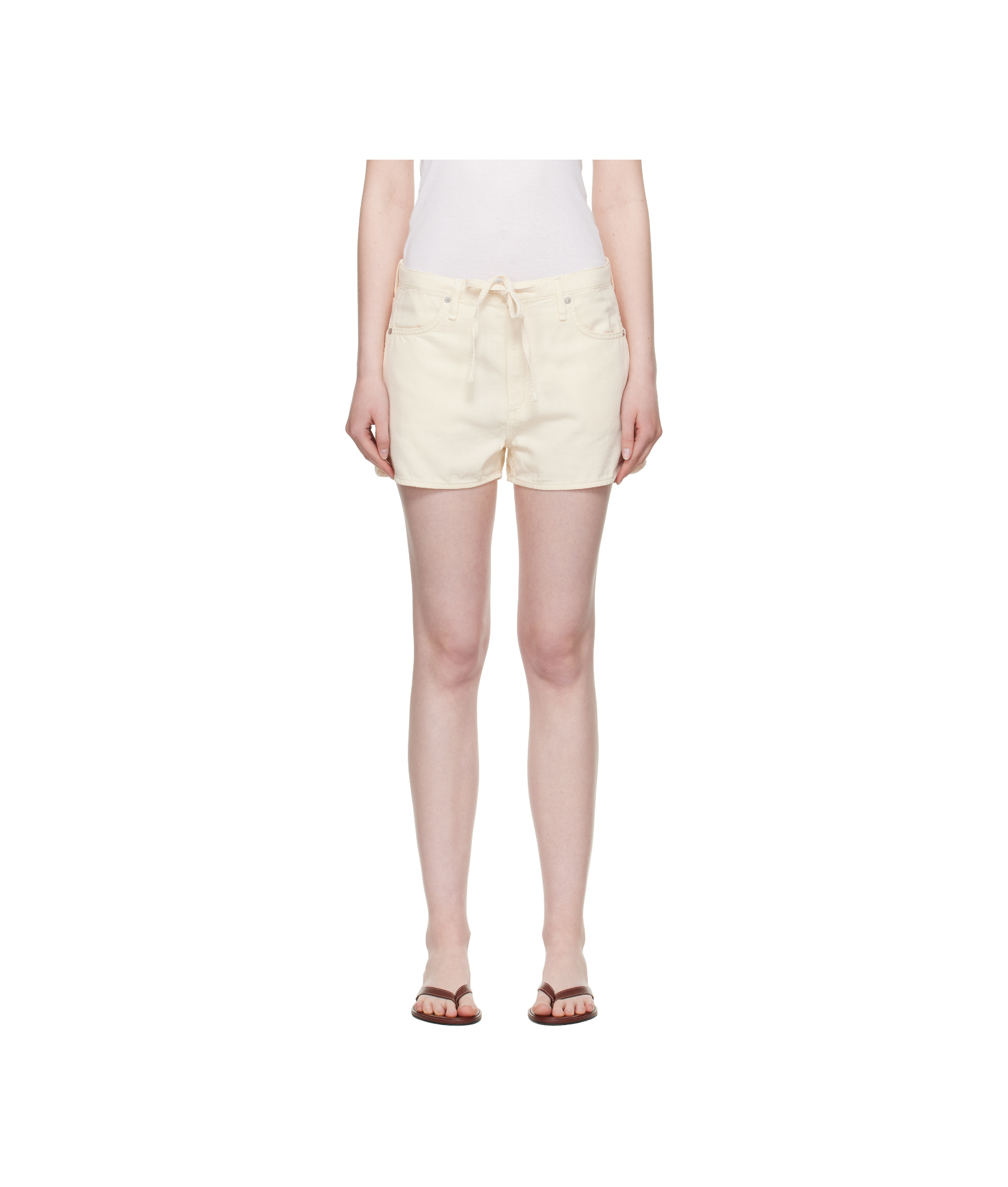 Rag & Bone Featherweight Nolan Drawstring Denim Shorts