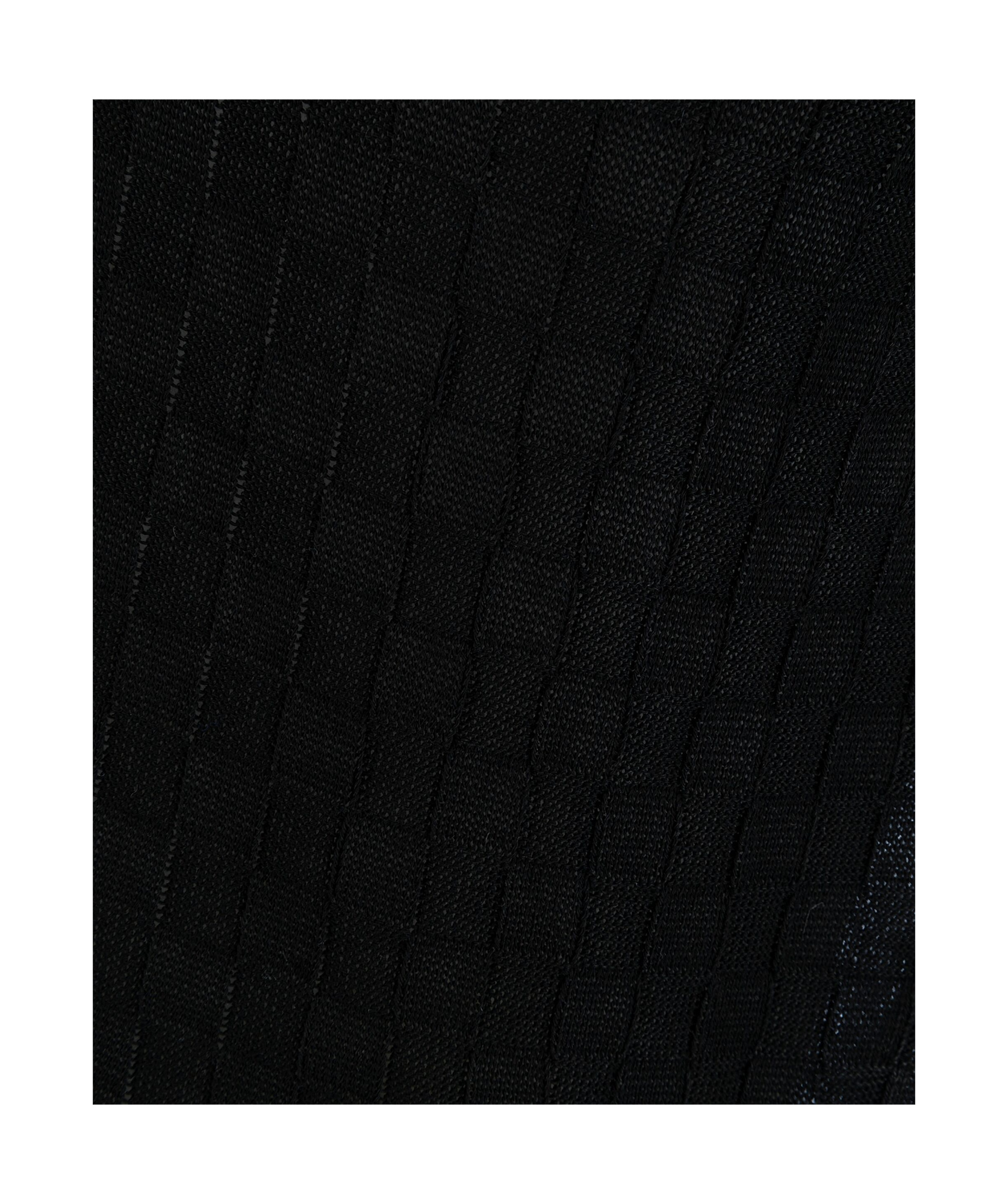 A Paper Kid Fine-knit Polo Shirt In Black