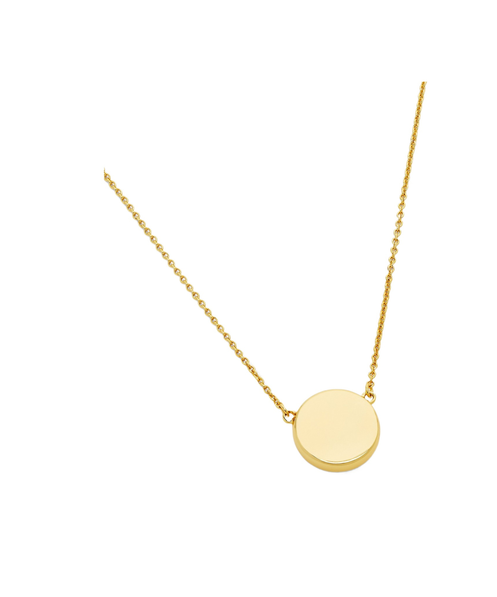 Marc Jacobs Button Pendant Necklace In White