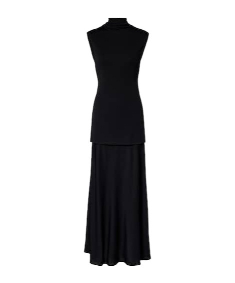 Jil Sander Knitted Maxi Dress In Black