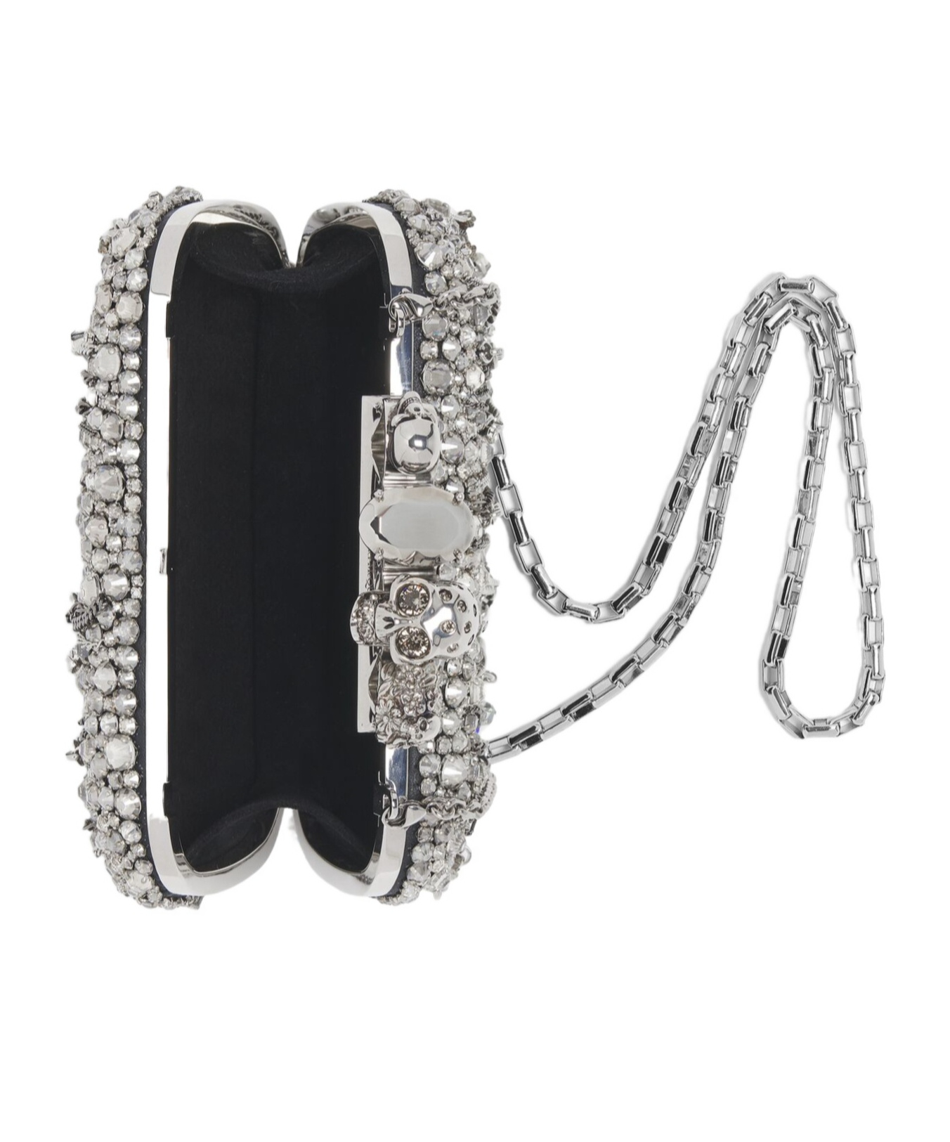 Alexander Mcqueen Knuckle Clutch With Hanging Chains