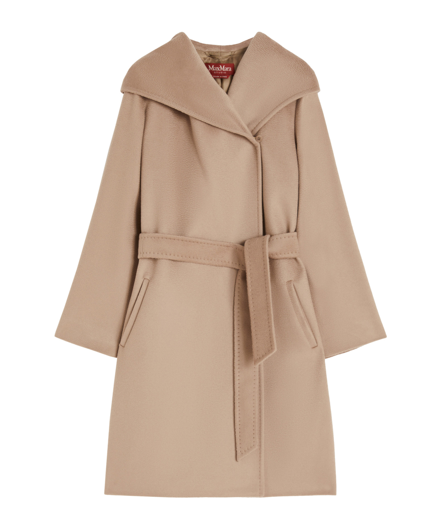 Max Mara Long-sleeved Coat In Brown