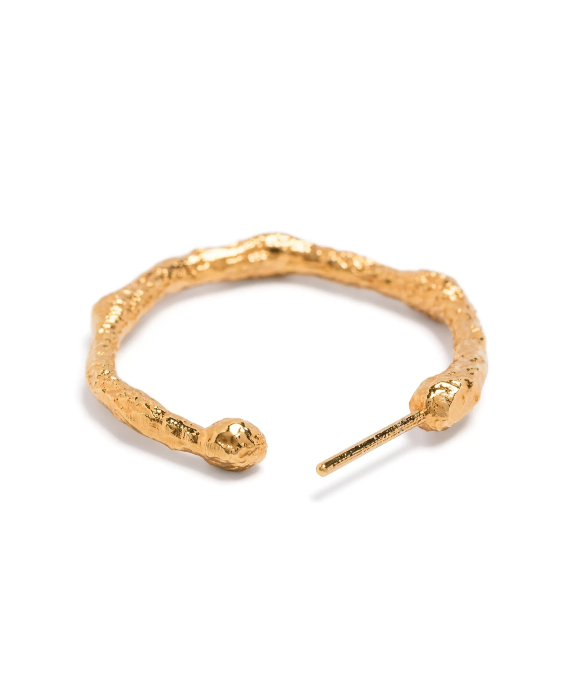 Forte Forte Hoop Sculpture Earrings In Gold