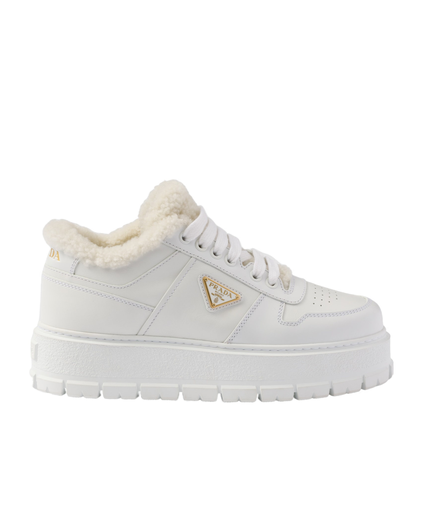 Prada Low Help Recreational Shoe In White