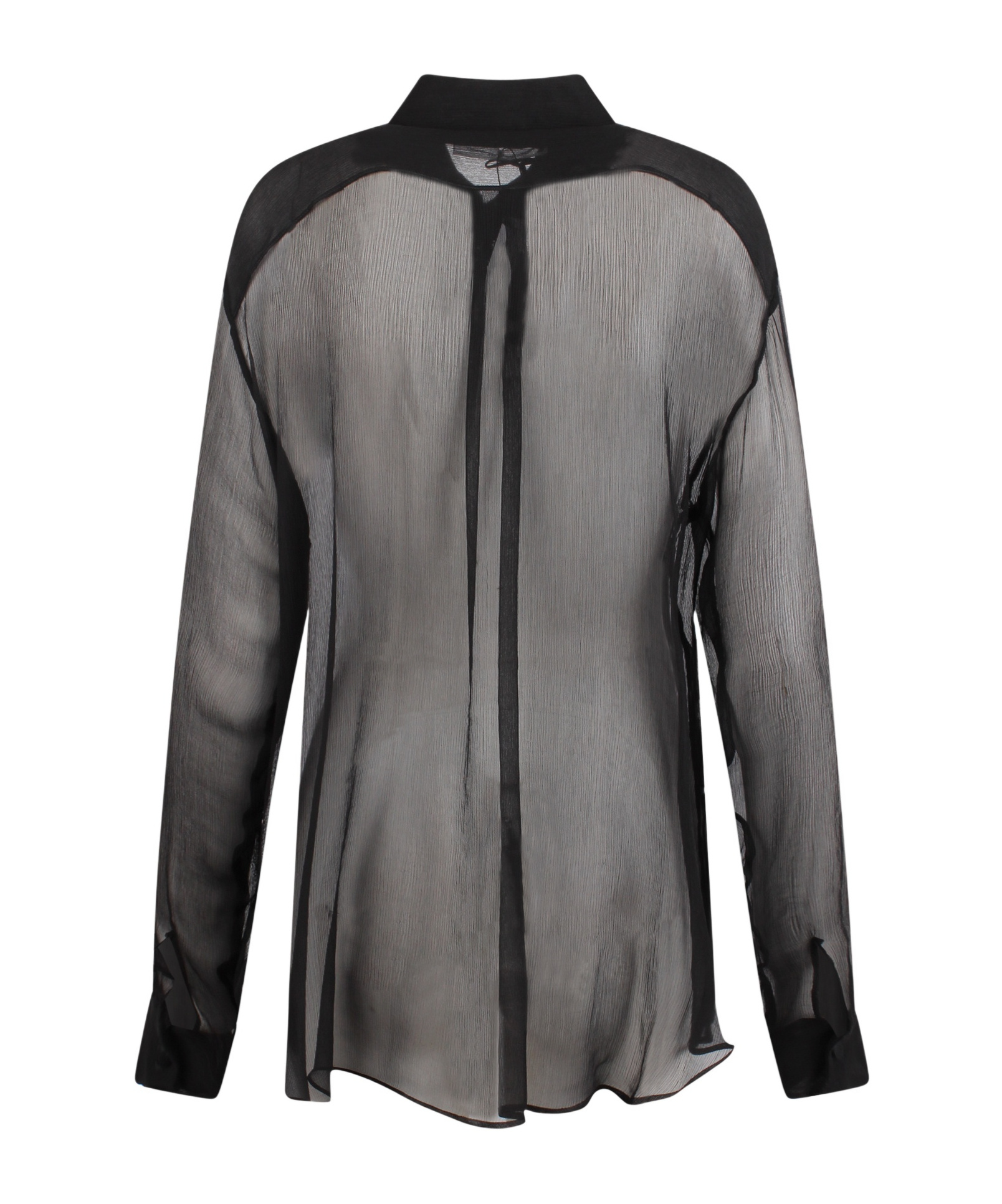 Ermanno Scervino Long-sleeved Blouse In Black