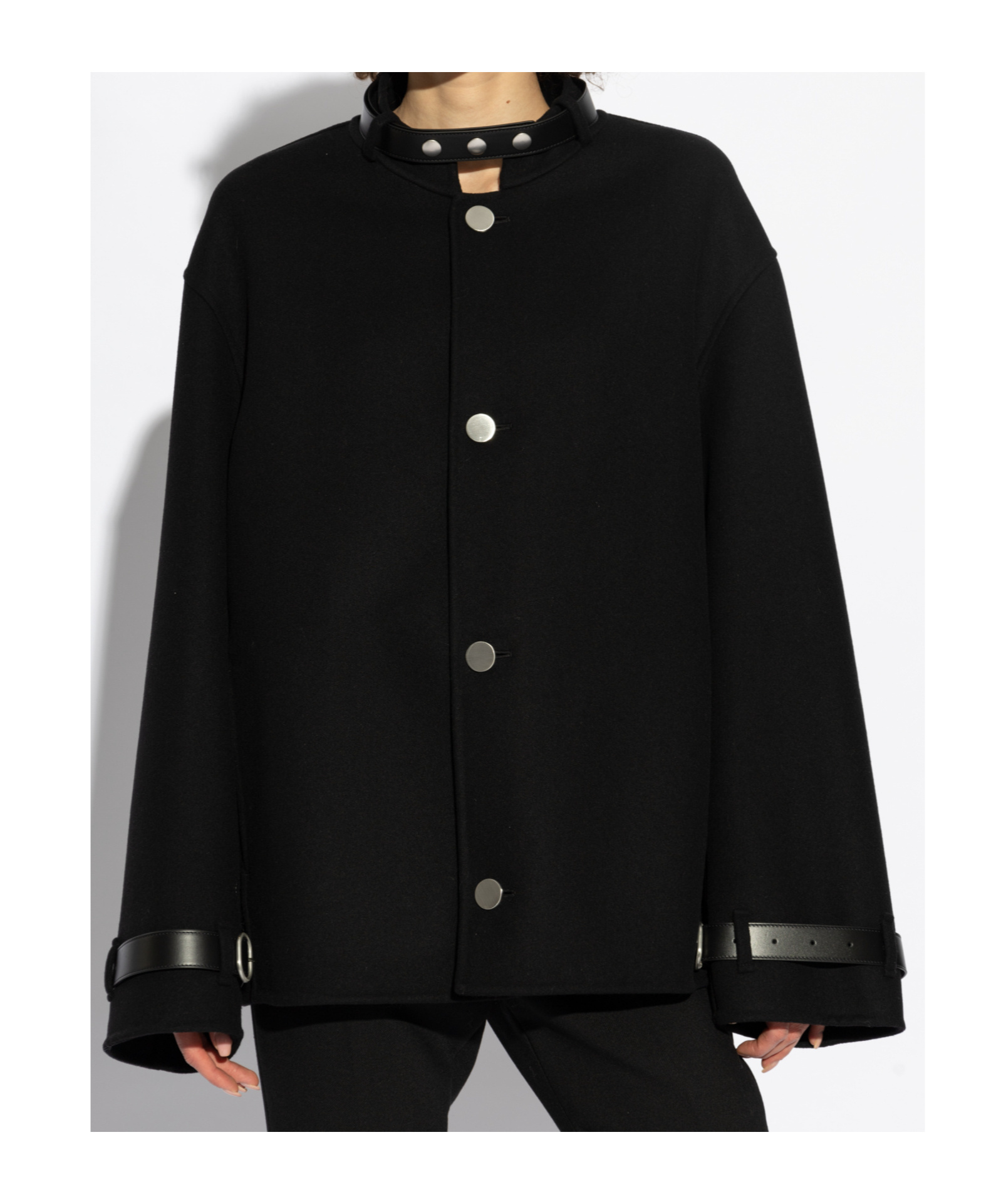 Jil Sander Wool Jacket In Black