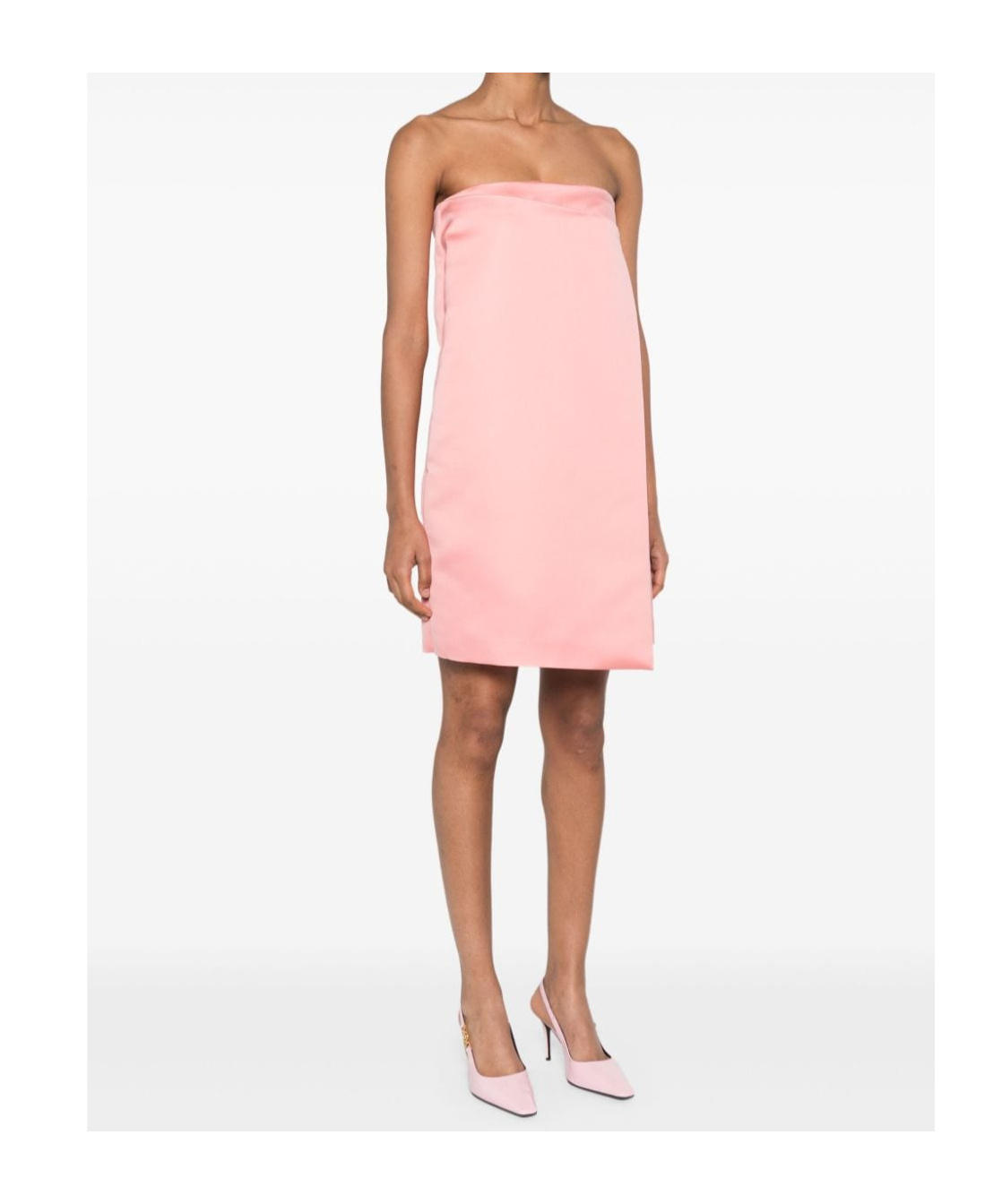 Philosophy Di Lorenzo Serafini Silk Blend Asymmetric Mini Skirt In Pink