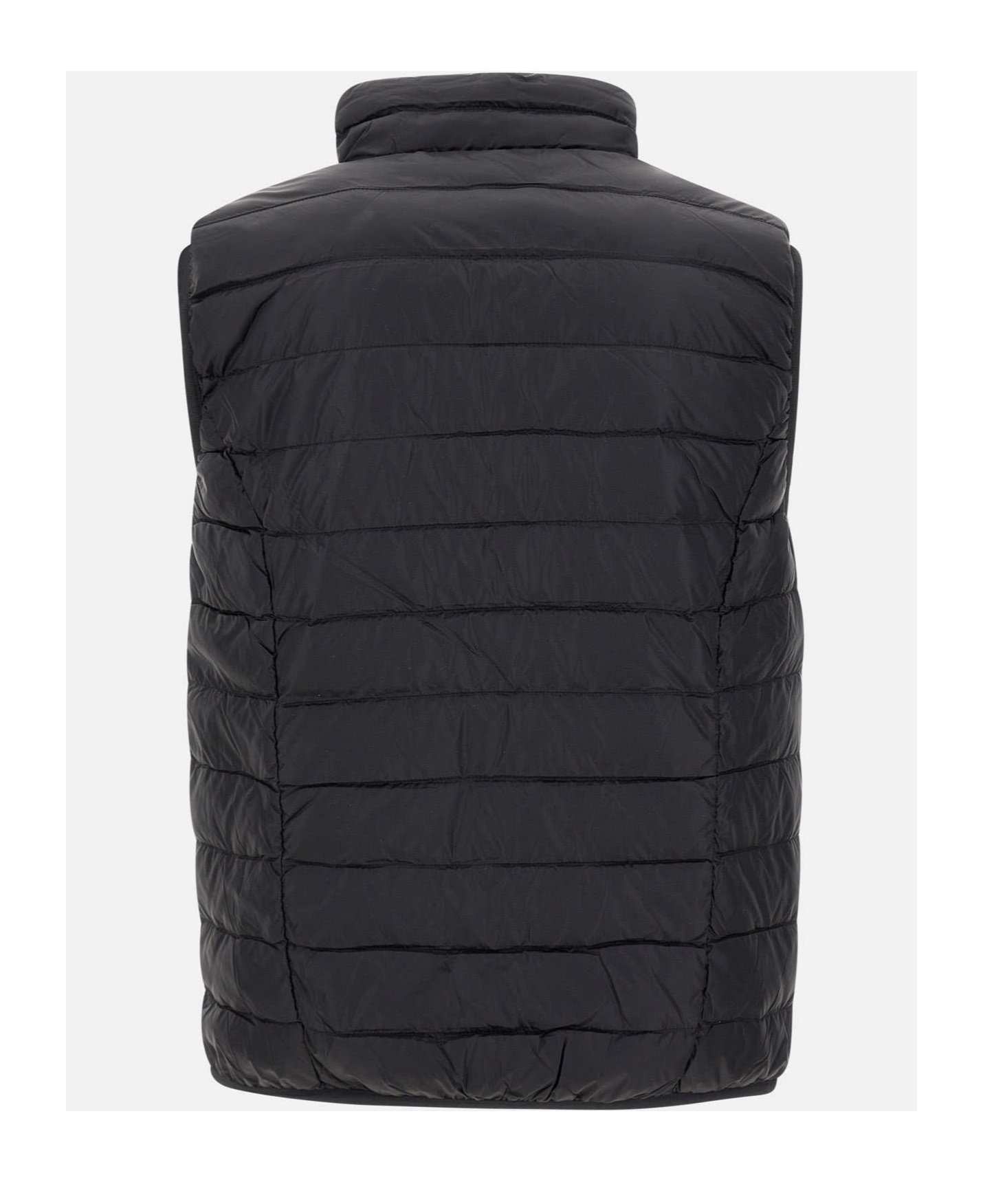 Ea7 Logo-print Gilet In Black