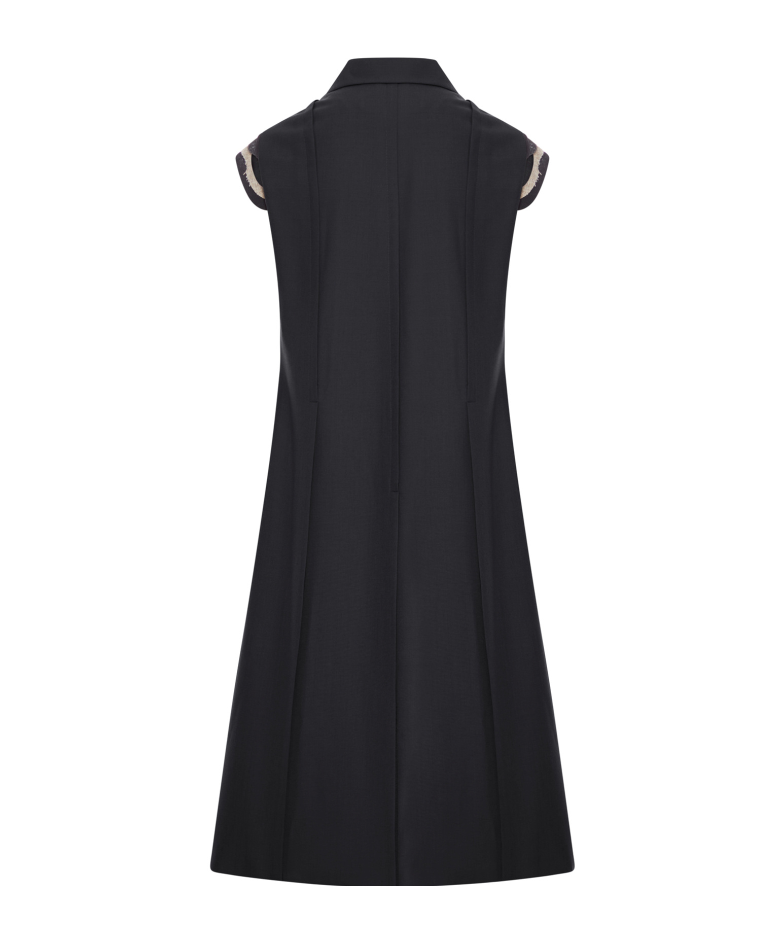 Sacai Black Polyester Blend Vest In Black