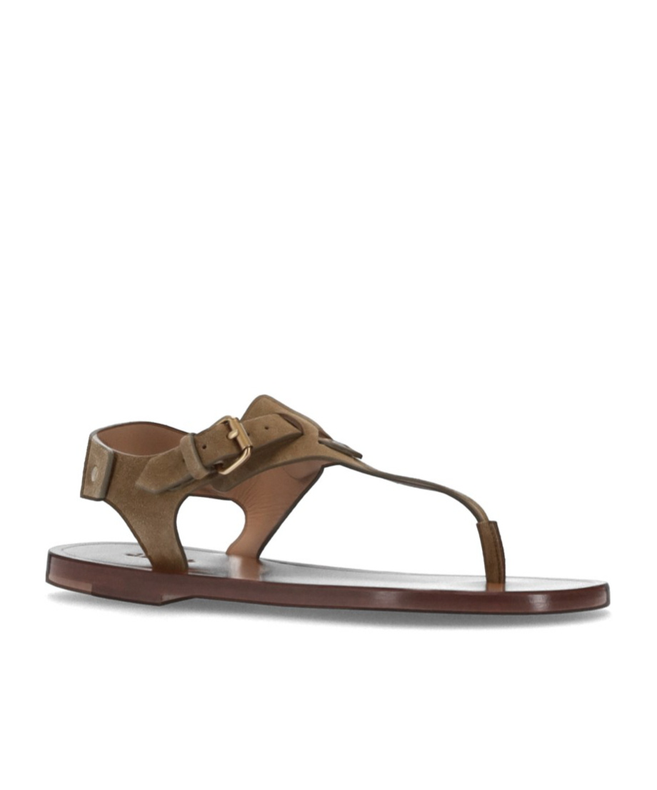 Isabel Marant Akel Leather T-strap Sandals