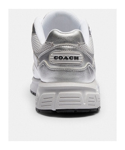 Shop Coach C301 Low-top Panelled Trainers In Gray